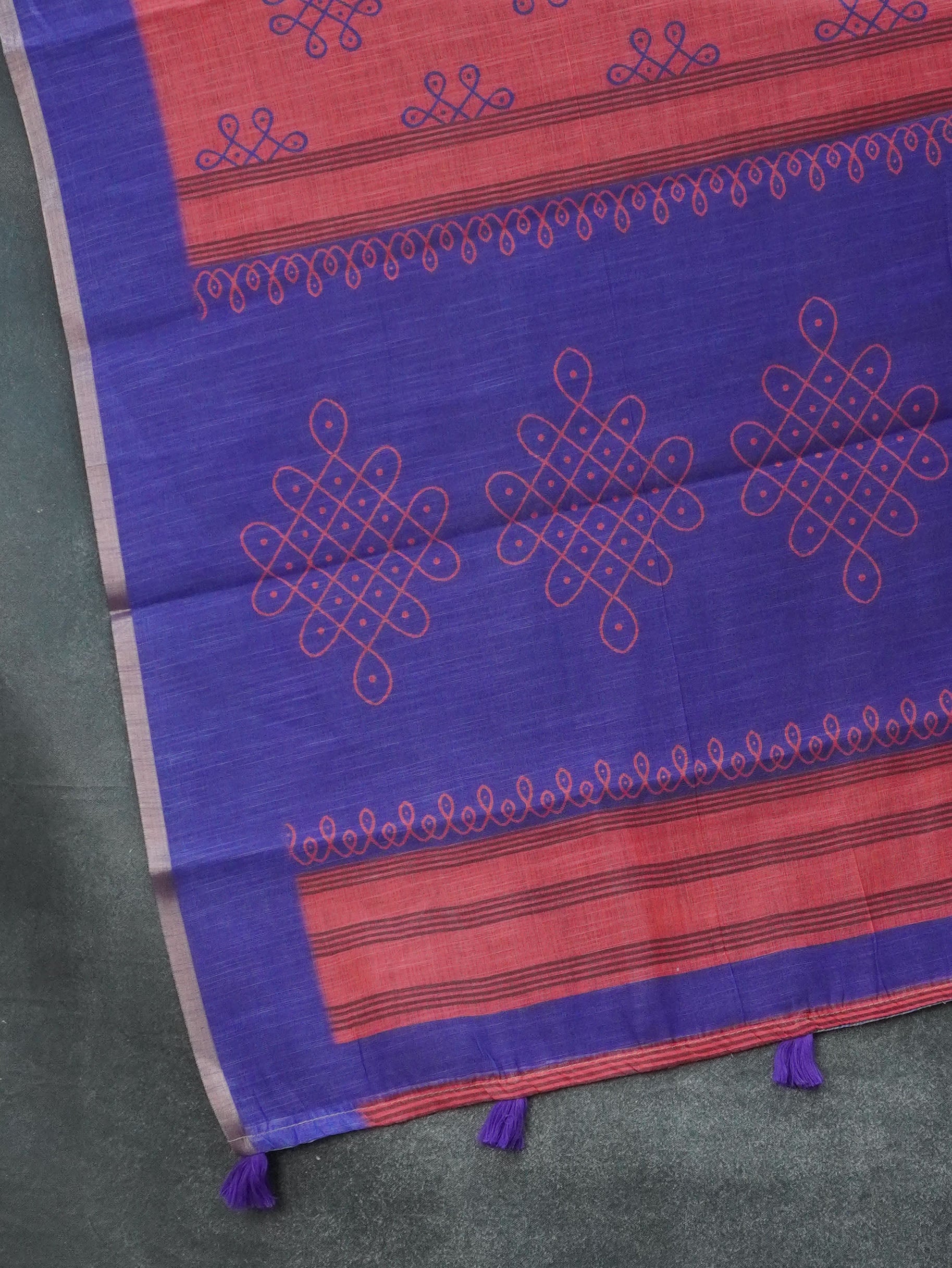 Linen Cotton Saree | TTDS3422