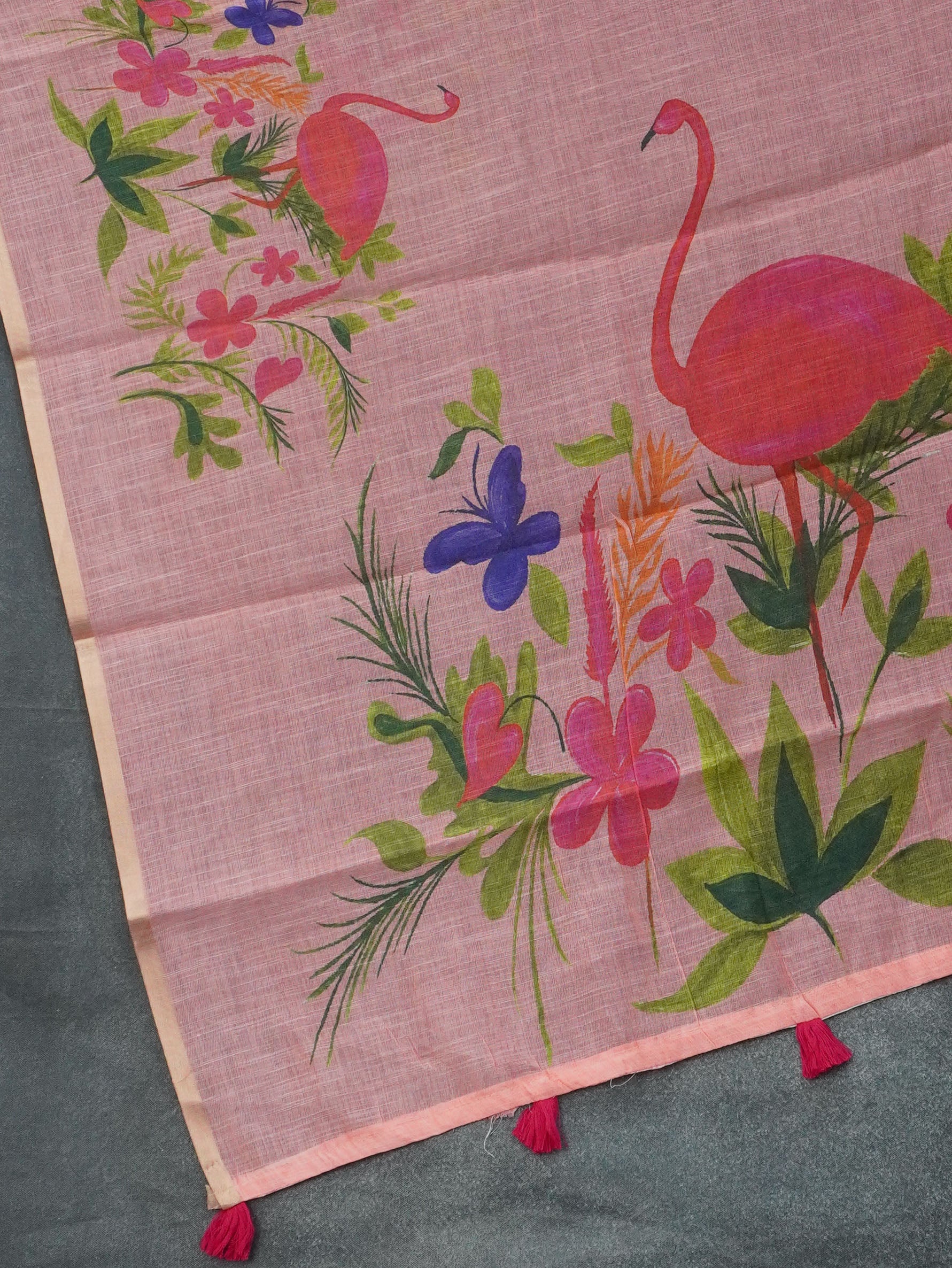 Linen Cotton Saree | TTDS3420