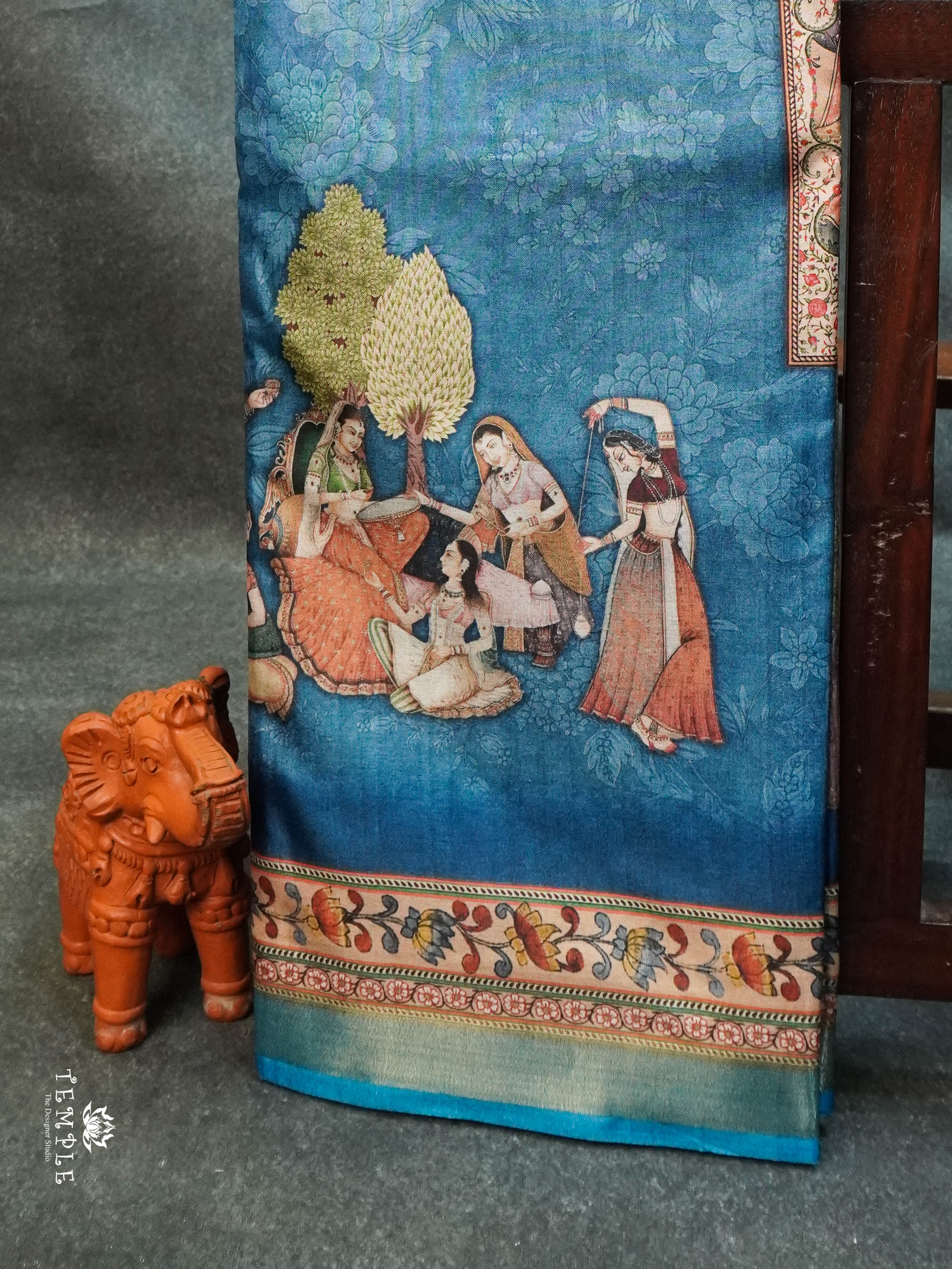 Mughal Printed Saree | TTDS1528 | Merry Deals