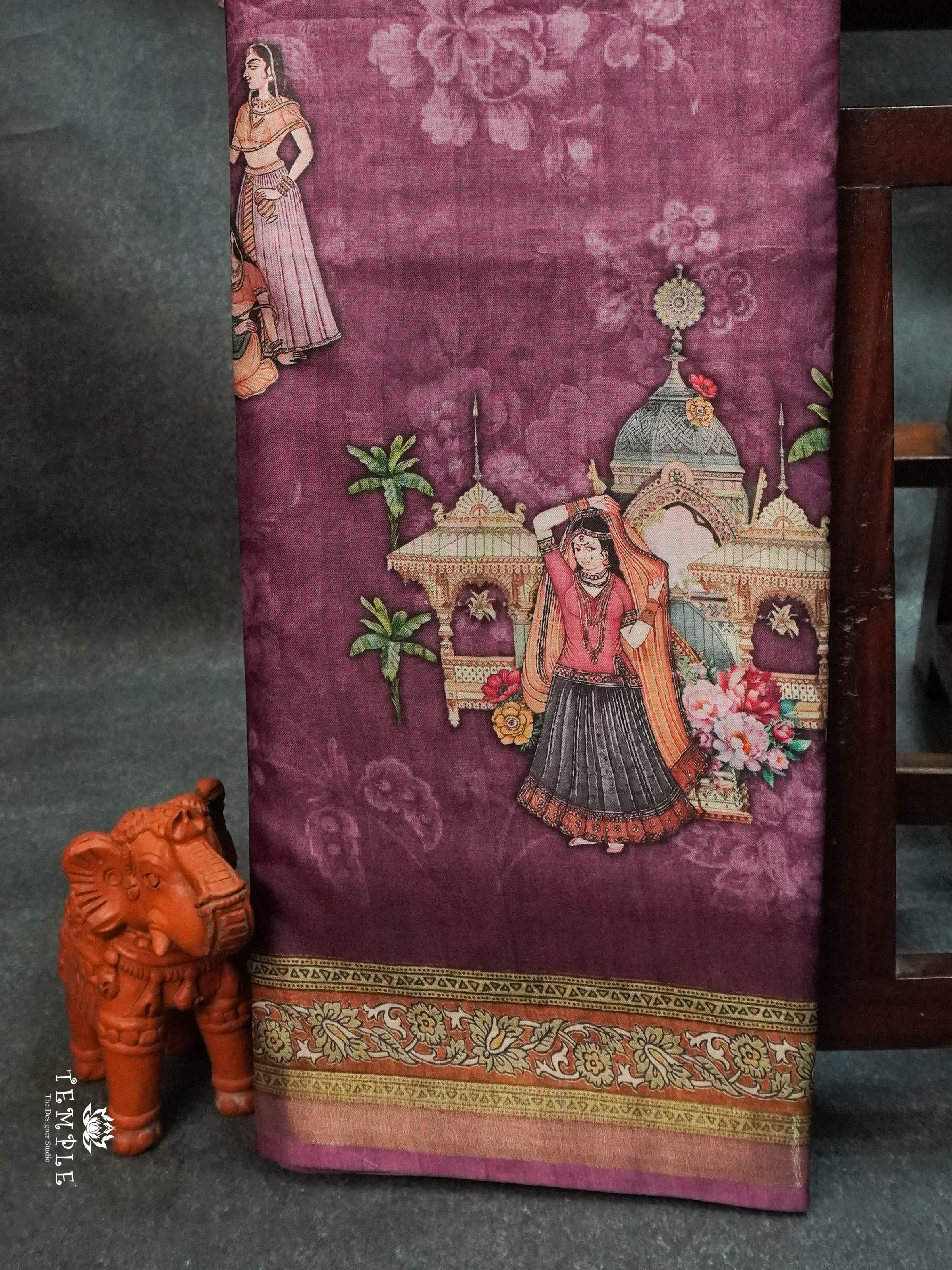 Mughal Printed Saree | TTDS1528 | Merry Deals