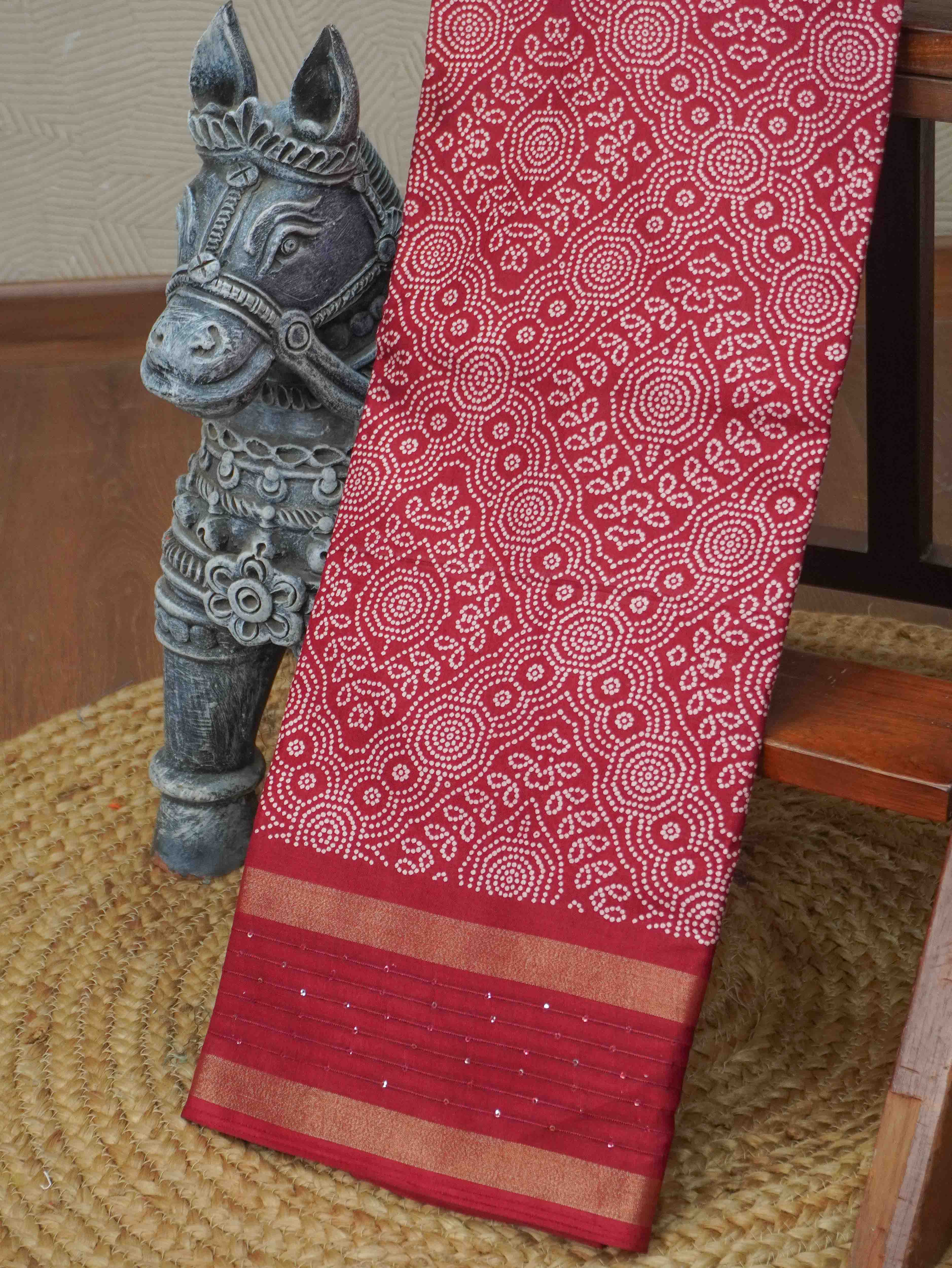Printed Dola Saree | TTDS3430