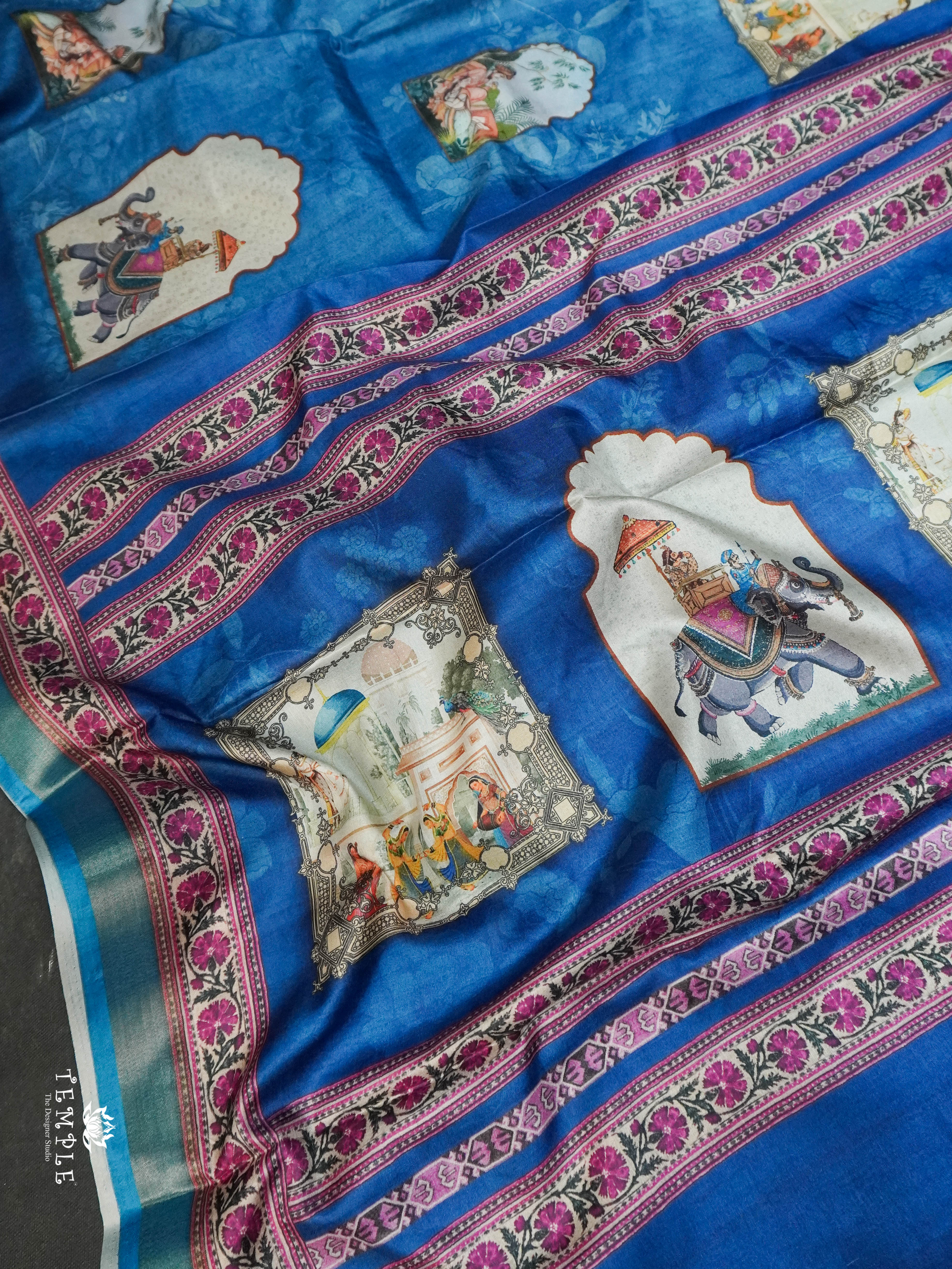 Mughal Printed Saree | TTDS1528 | Merry Deals