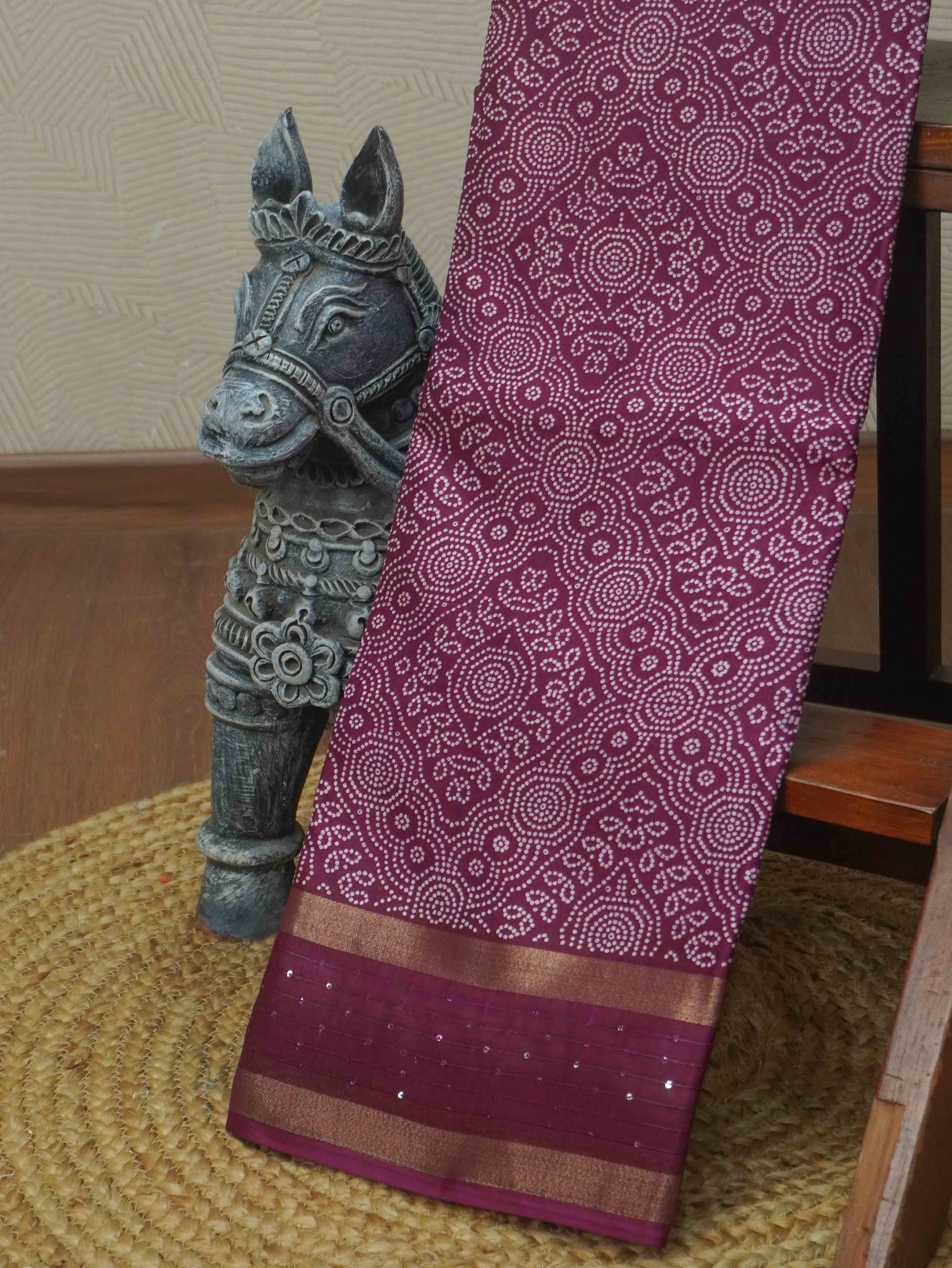 Printed Dola Saree | TTDS3430