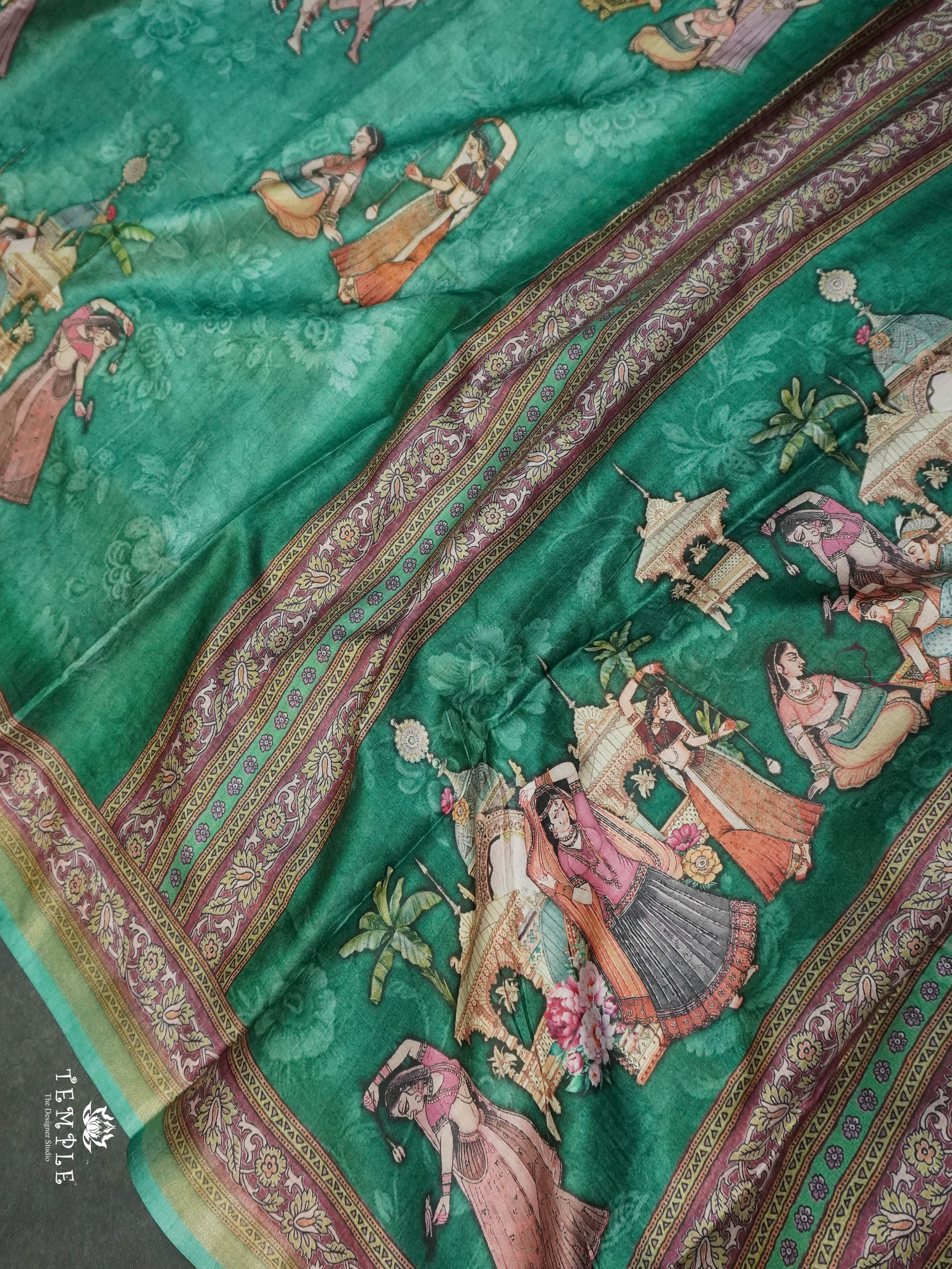 Mughal Printed Saree | TTDS1528 | Merry Deals