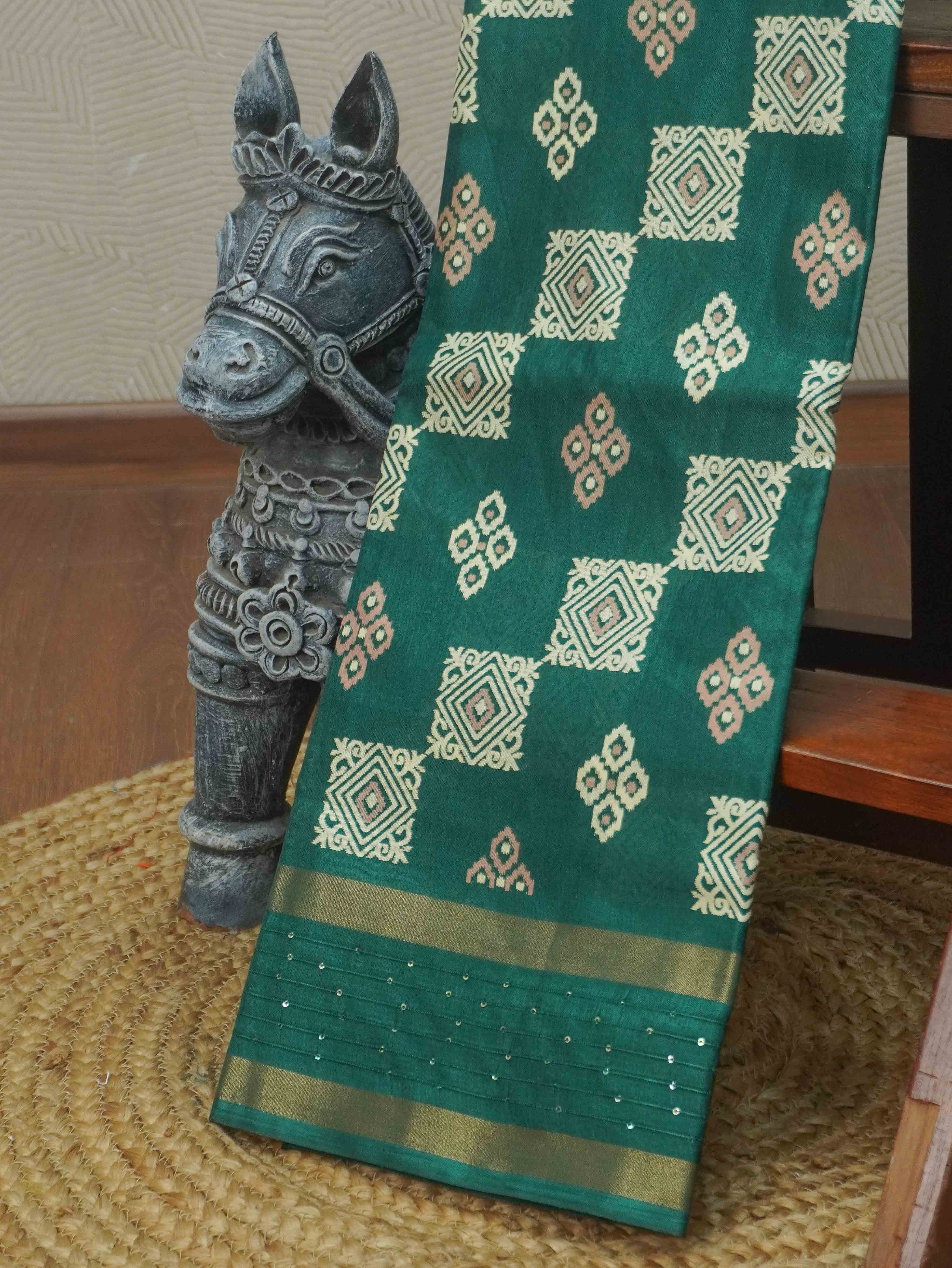 Printed Dola Saree | TTDS3431