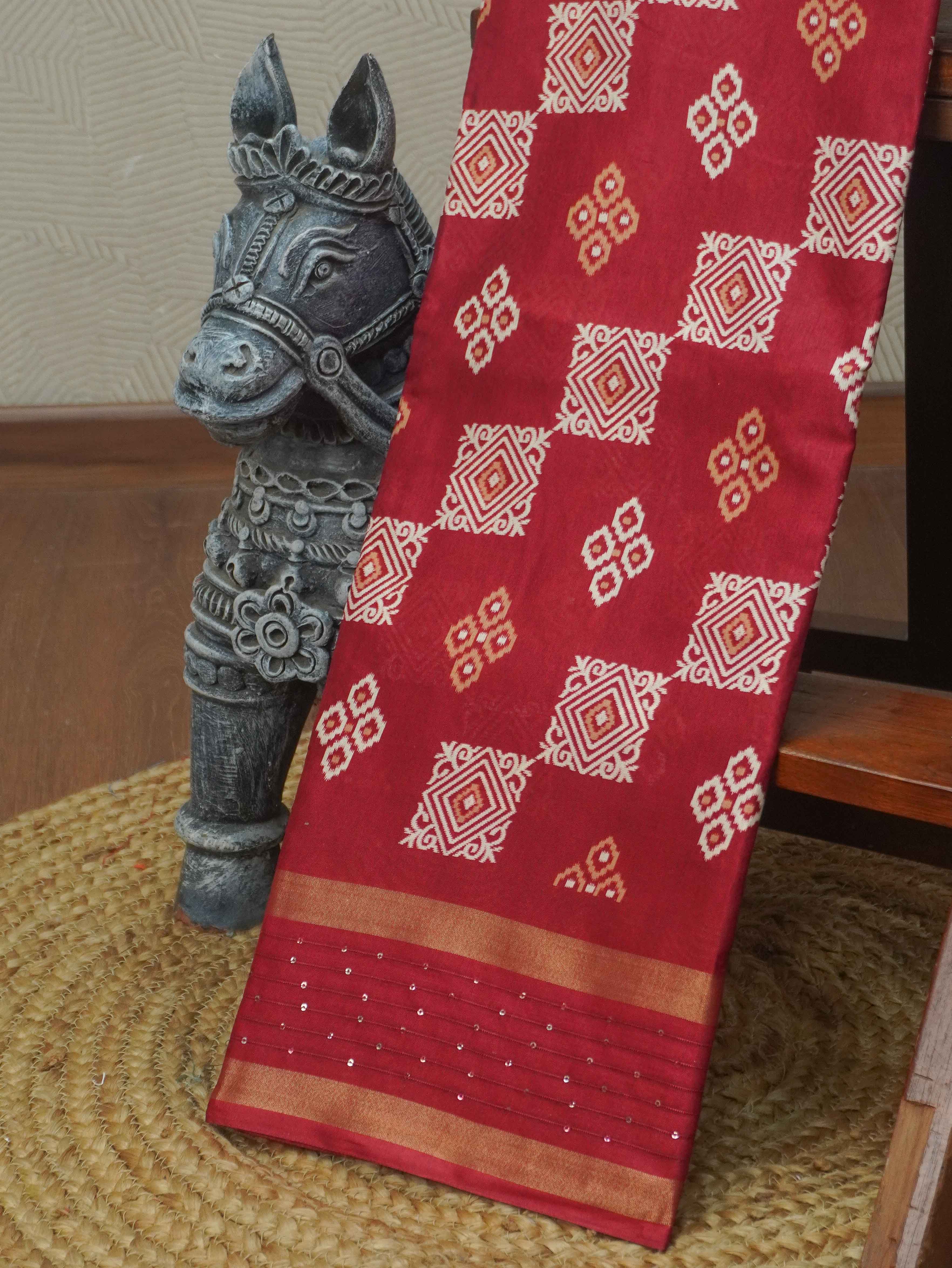 Printed Dola Saree | TTDS3431