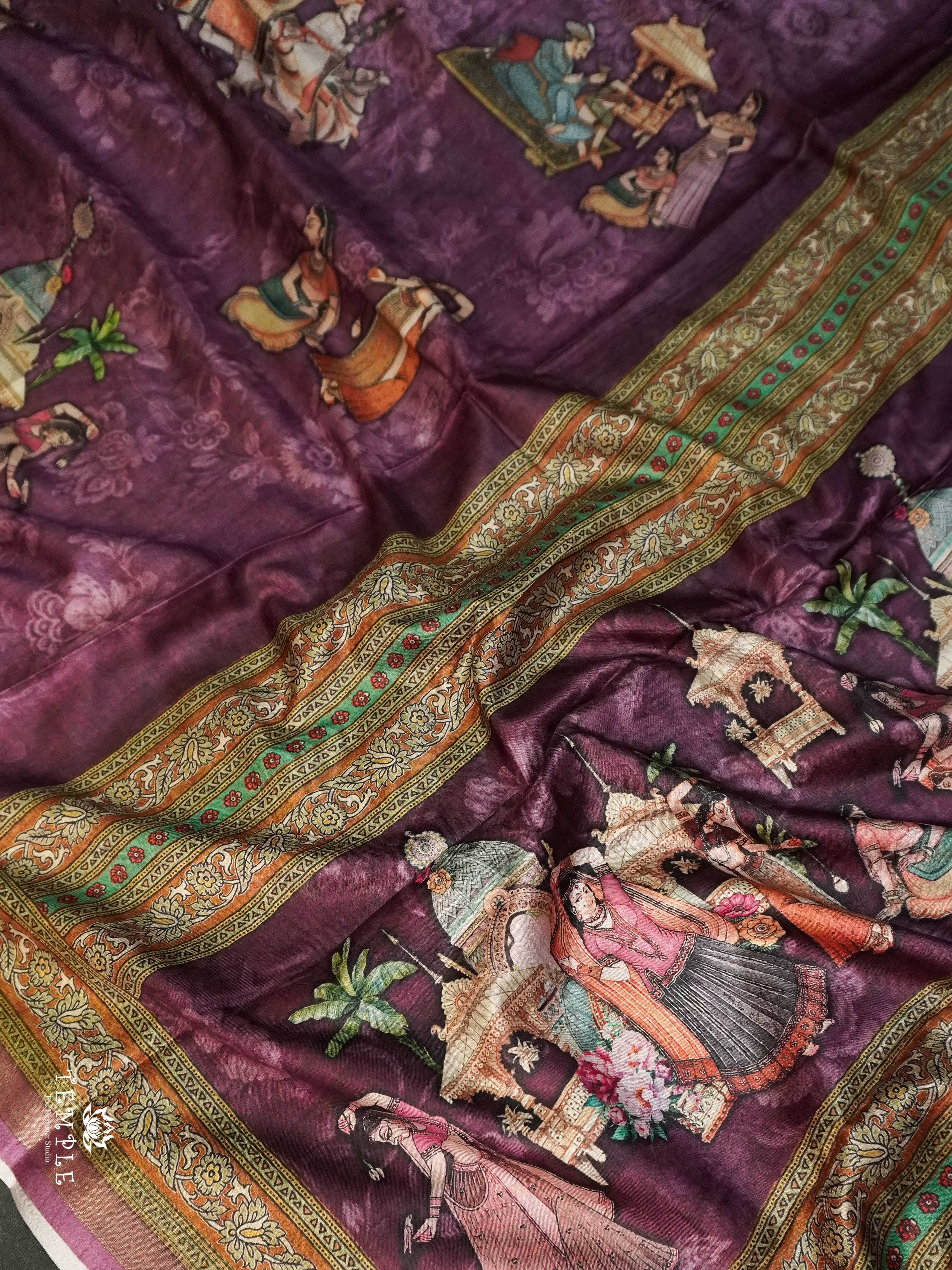 Mughal Printed Saree | TTDS1528 | Merry Deals