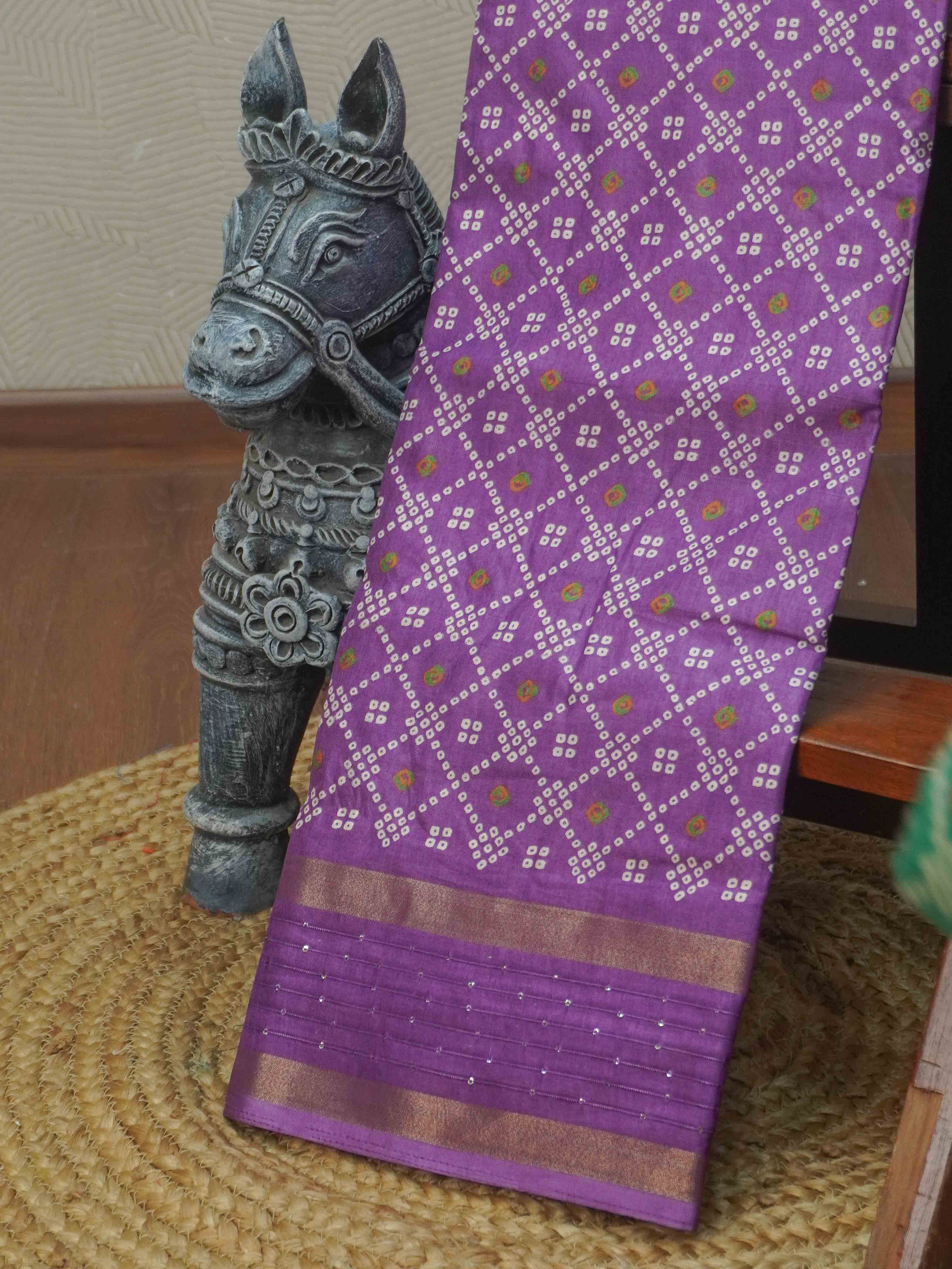 Printed Dola Saree | TTDS3432