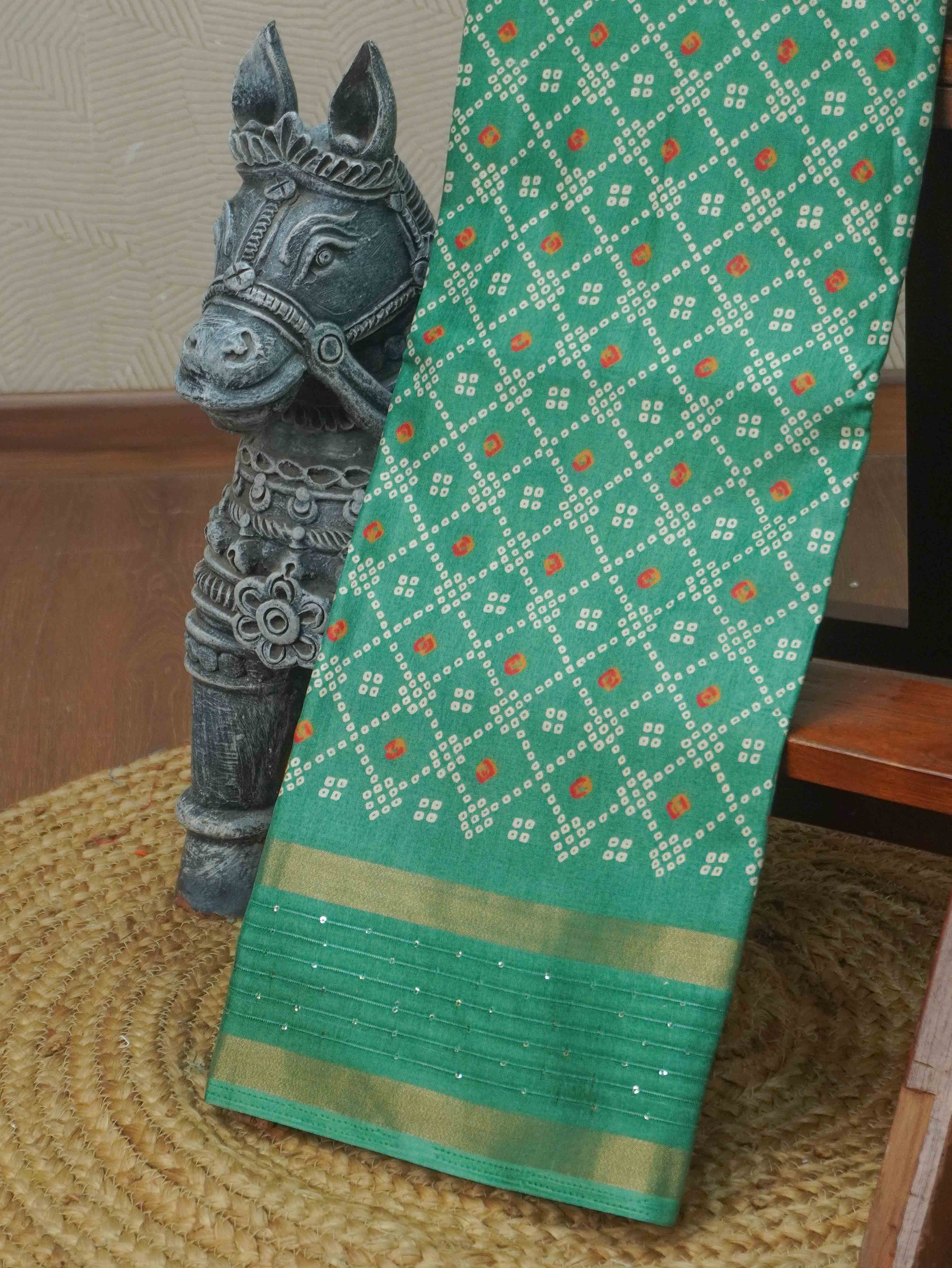Printed Dola Saree | TTDS3432