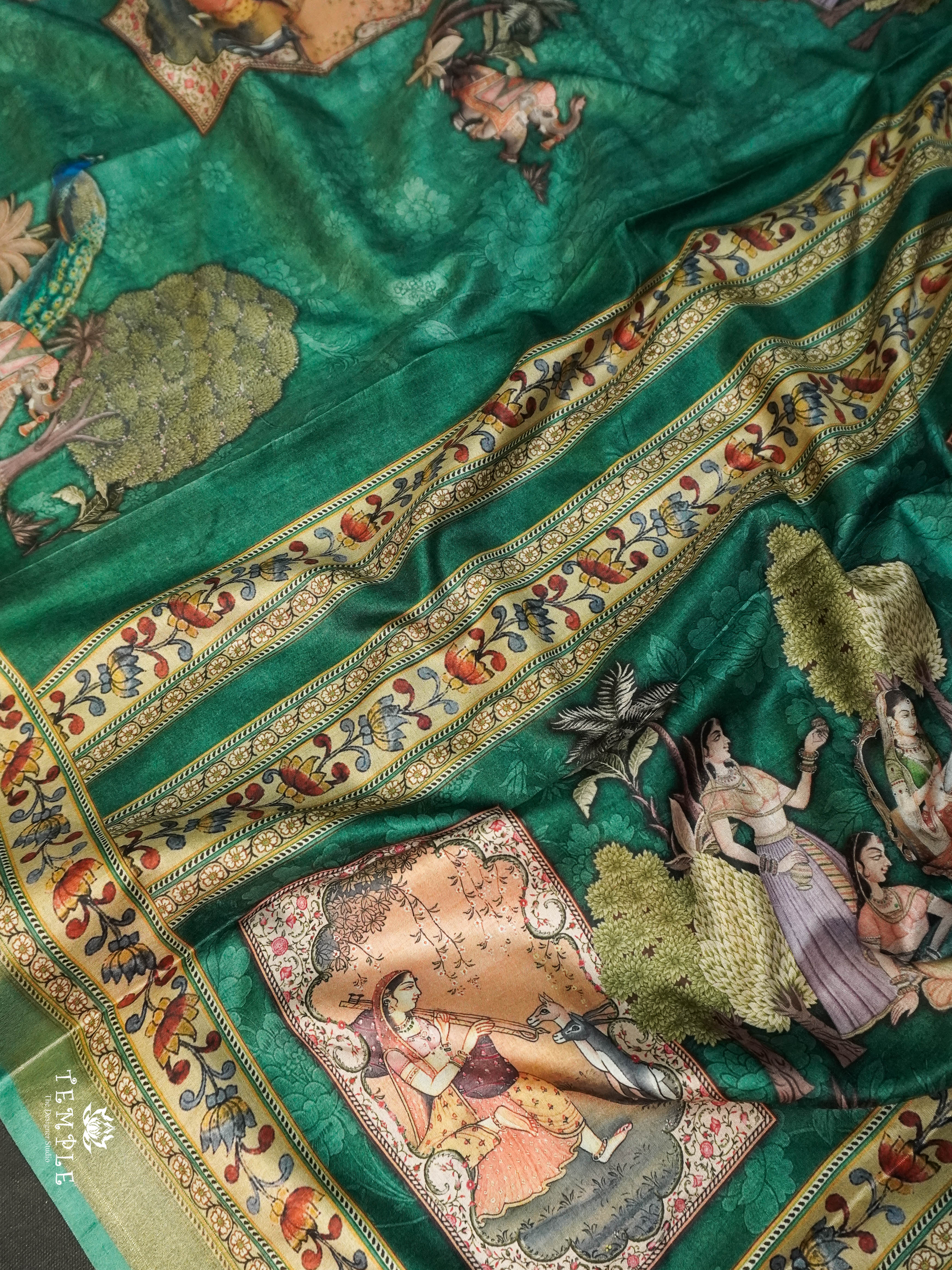 Mughal Printed Saree | TTDS1528 | Merry Deals