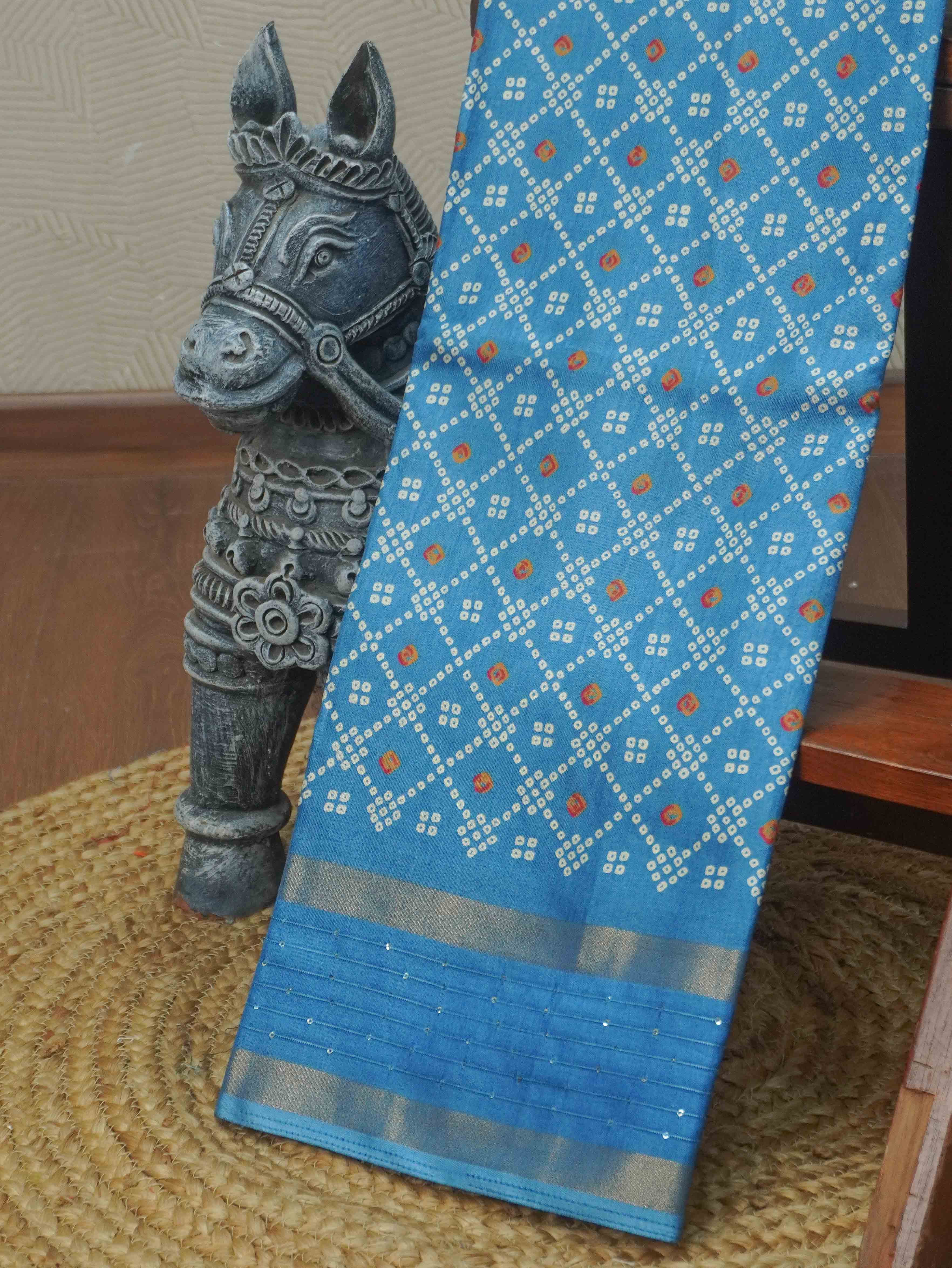 Printed Dola Saree | TTDS3432