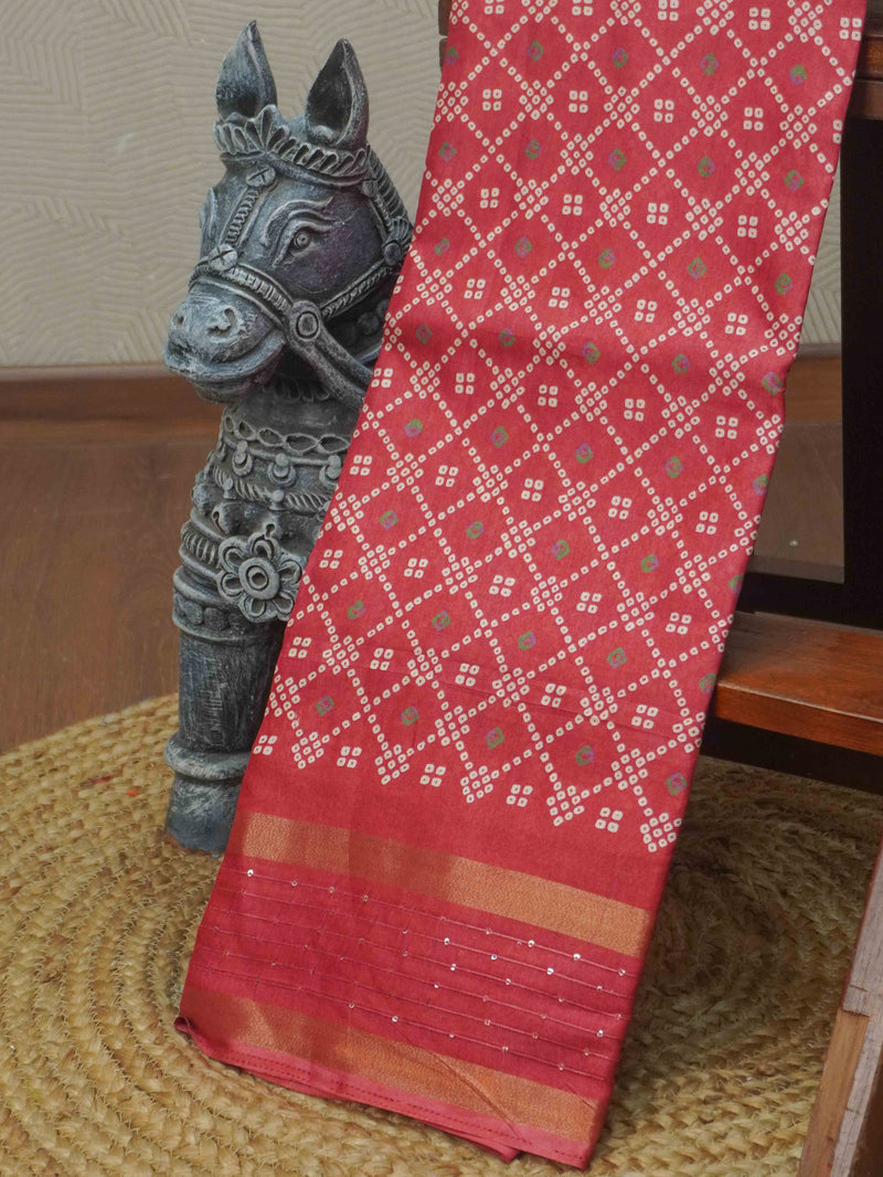Printed Dola Saree | TTDS3432
