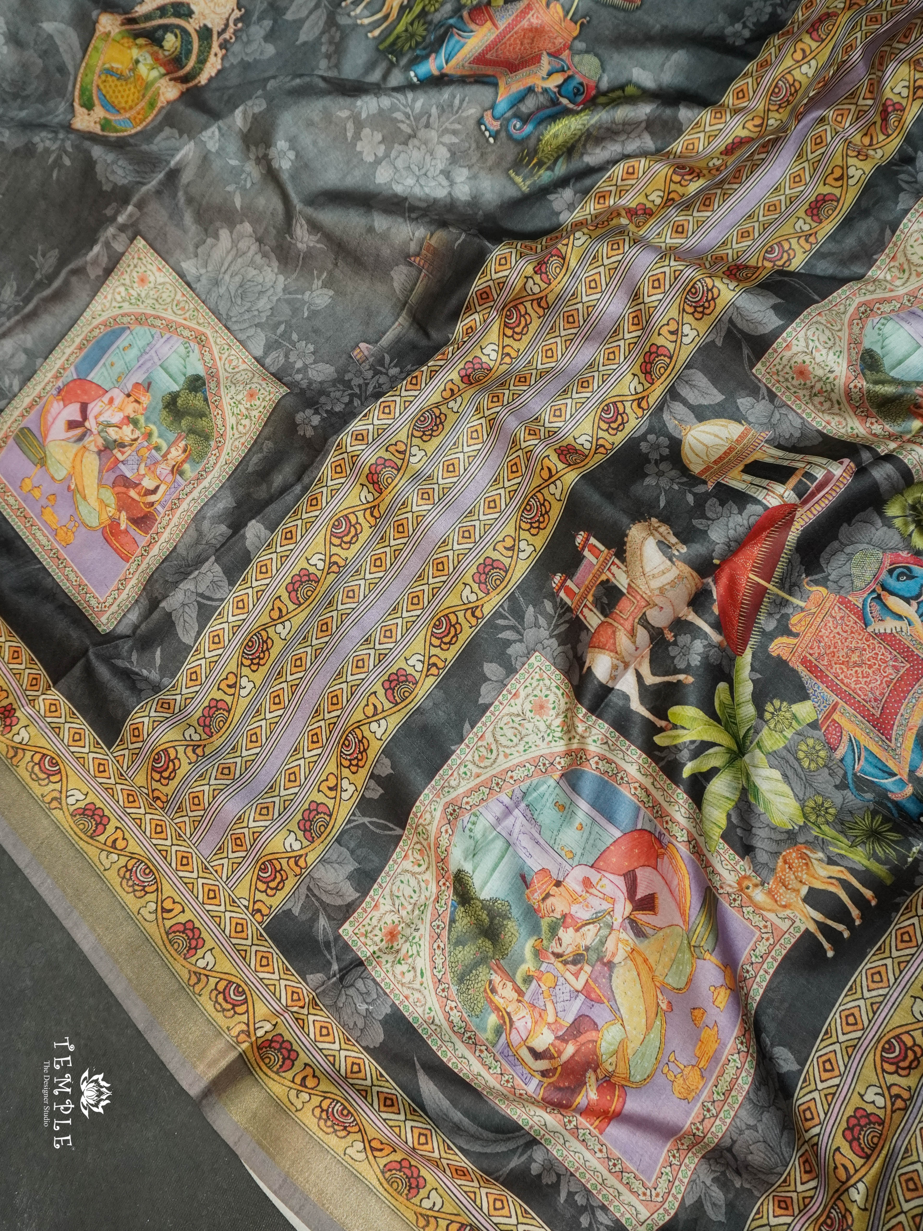 Mughal Printed Saree | TTDS1528 | Merry Deals