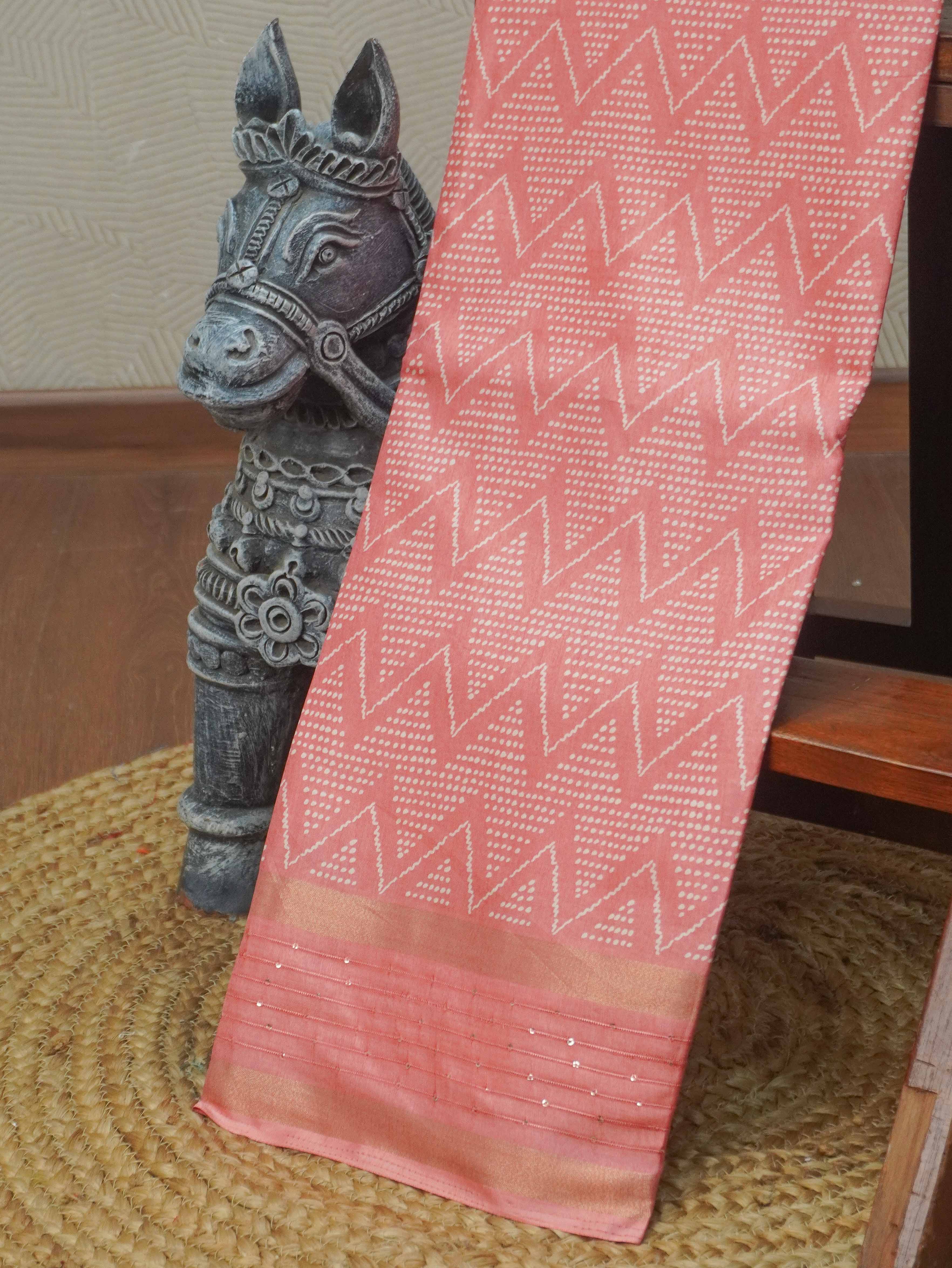 Printed Dola Saree | TTDS3433