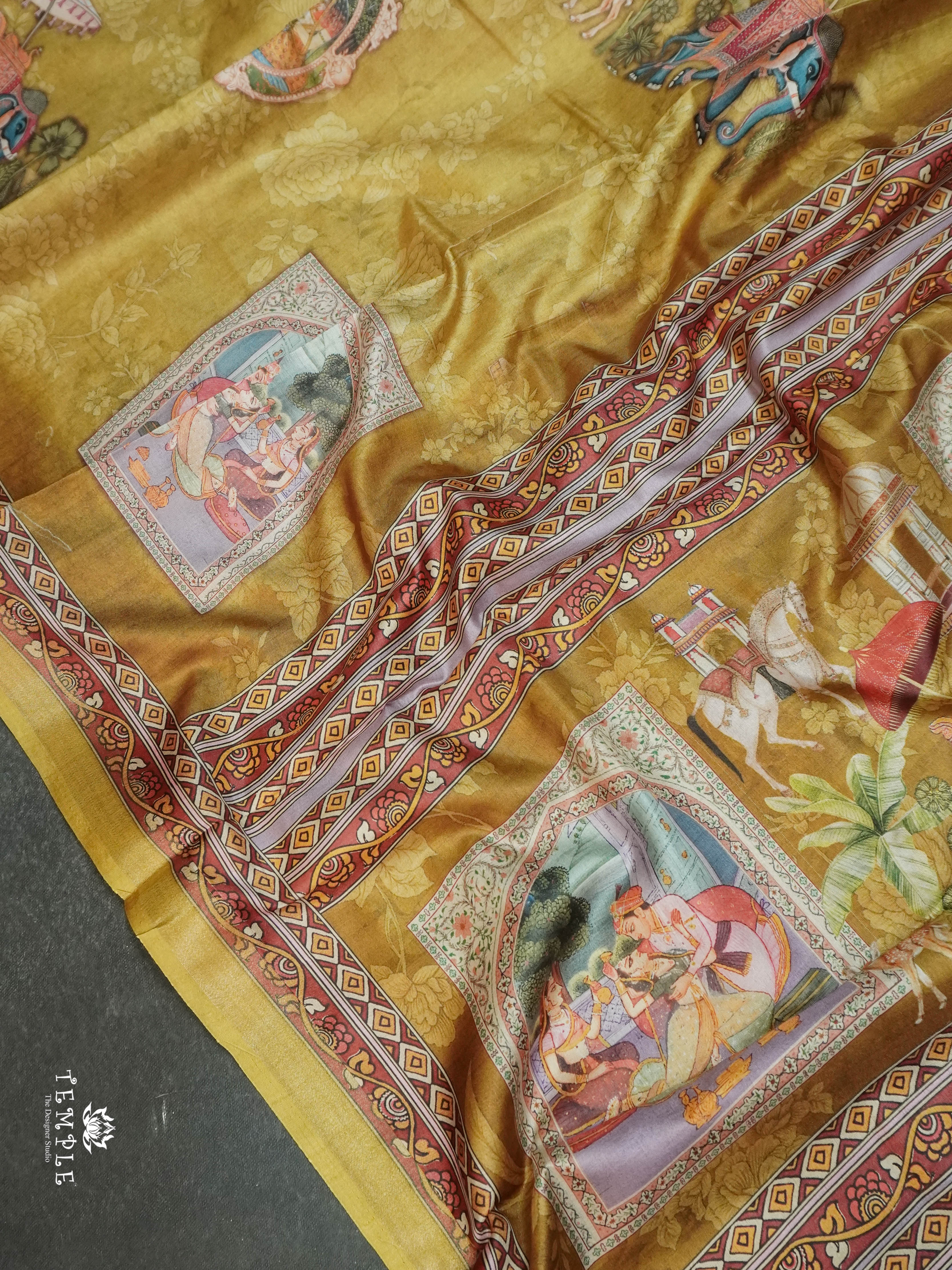 Mughal Printed Saree | TTDS1528 | Merry Deals