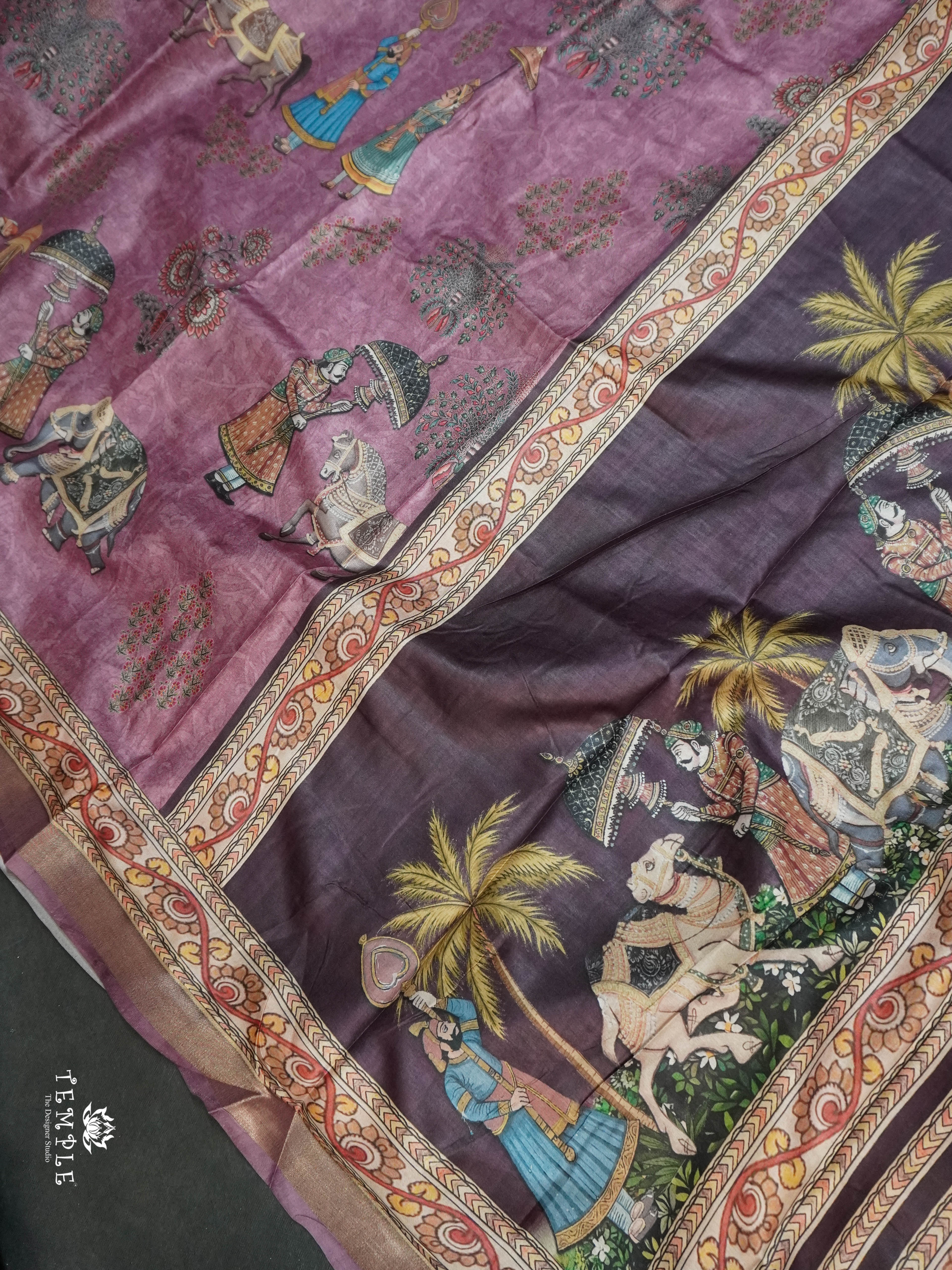 Mughal Printed Saree | TTDS1528 | Merry Deals