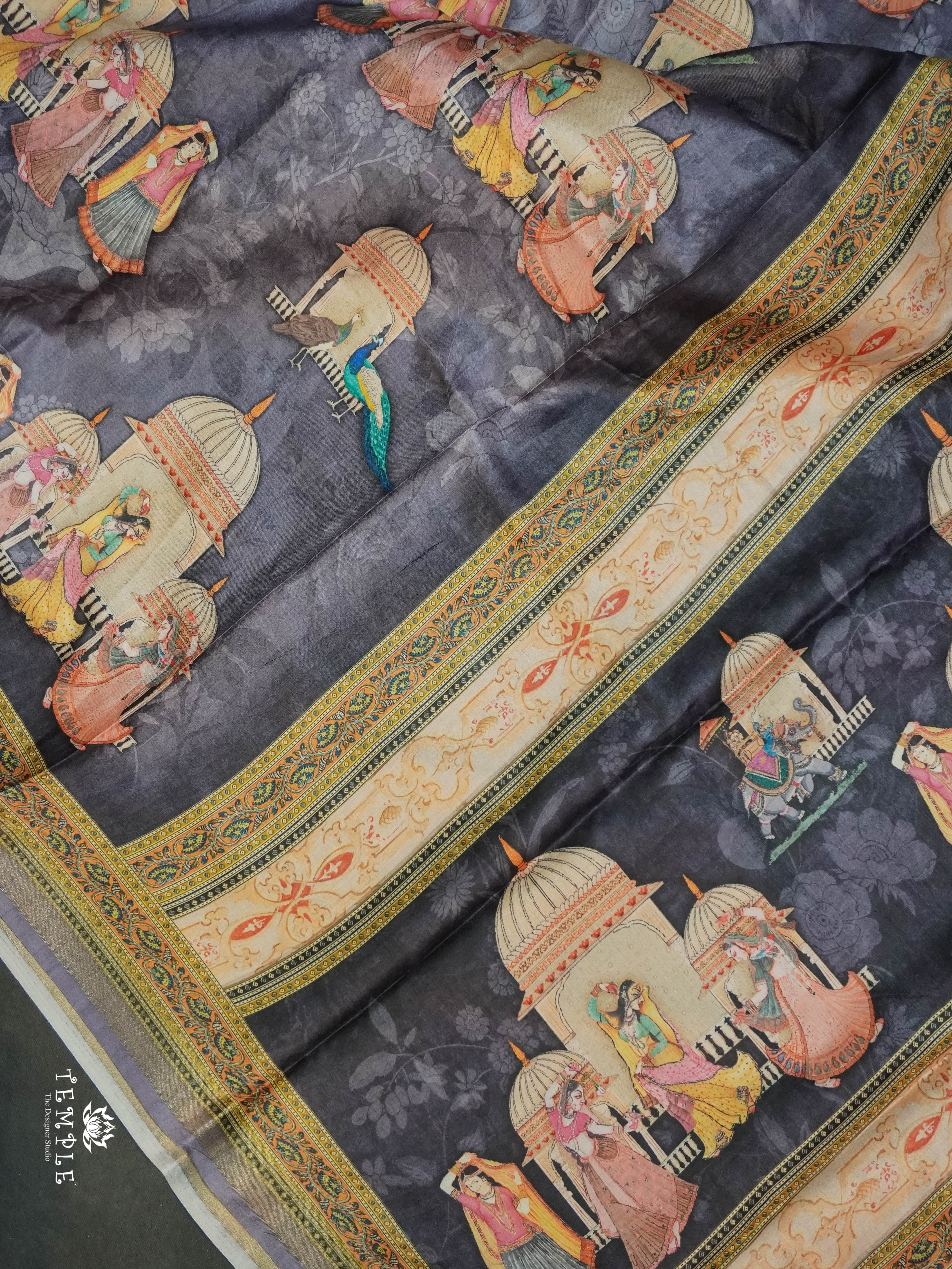 Mughal Printed Saree | TTDS1528 | Merry Deals