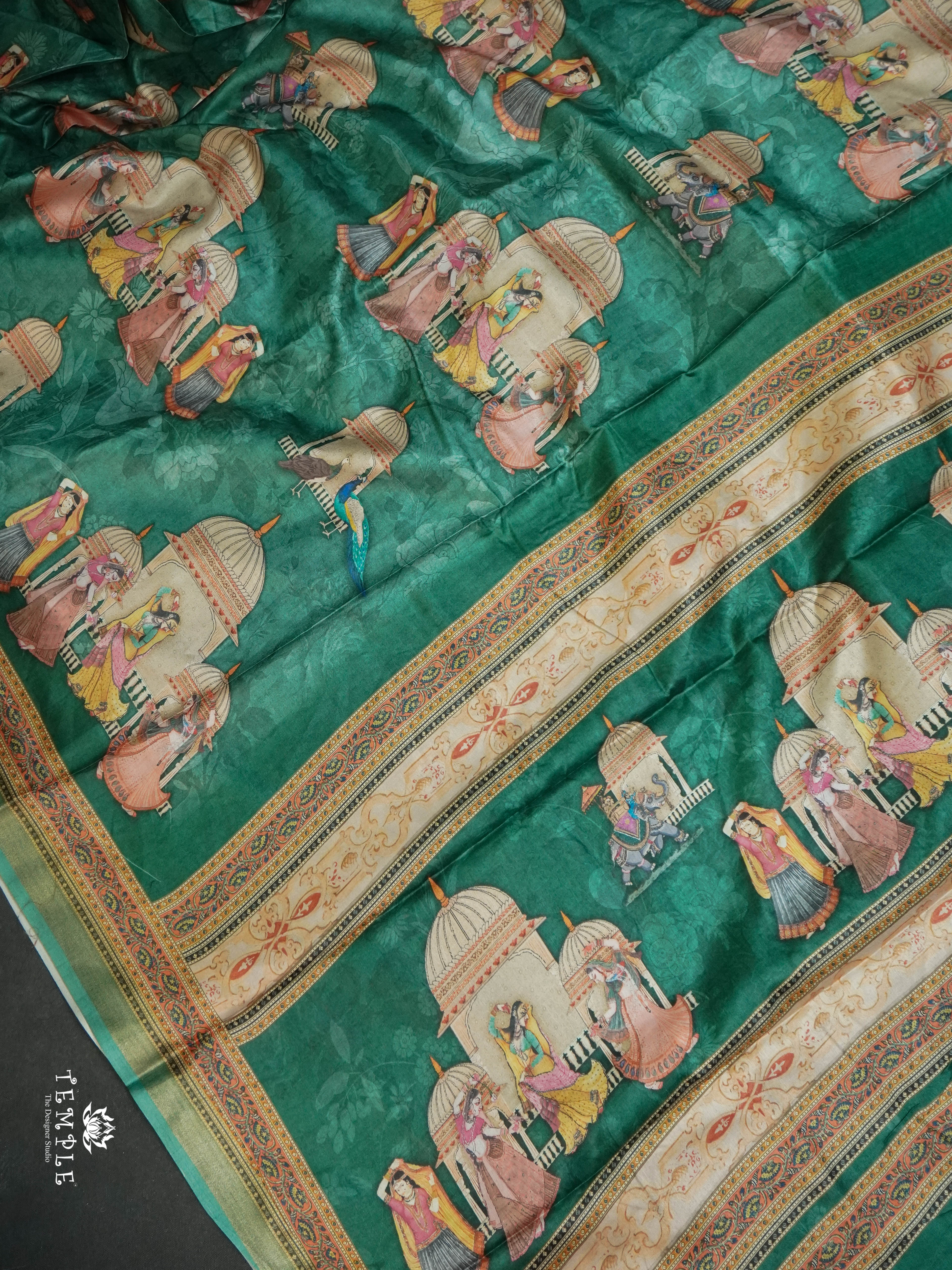 Mughal Printed Saree | TTDS1528 | Merry Deals