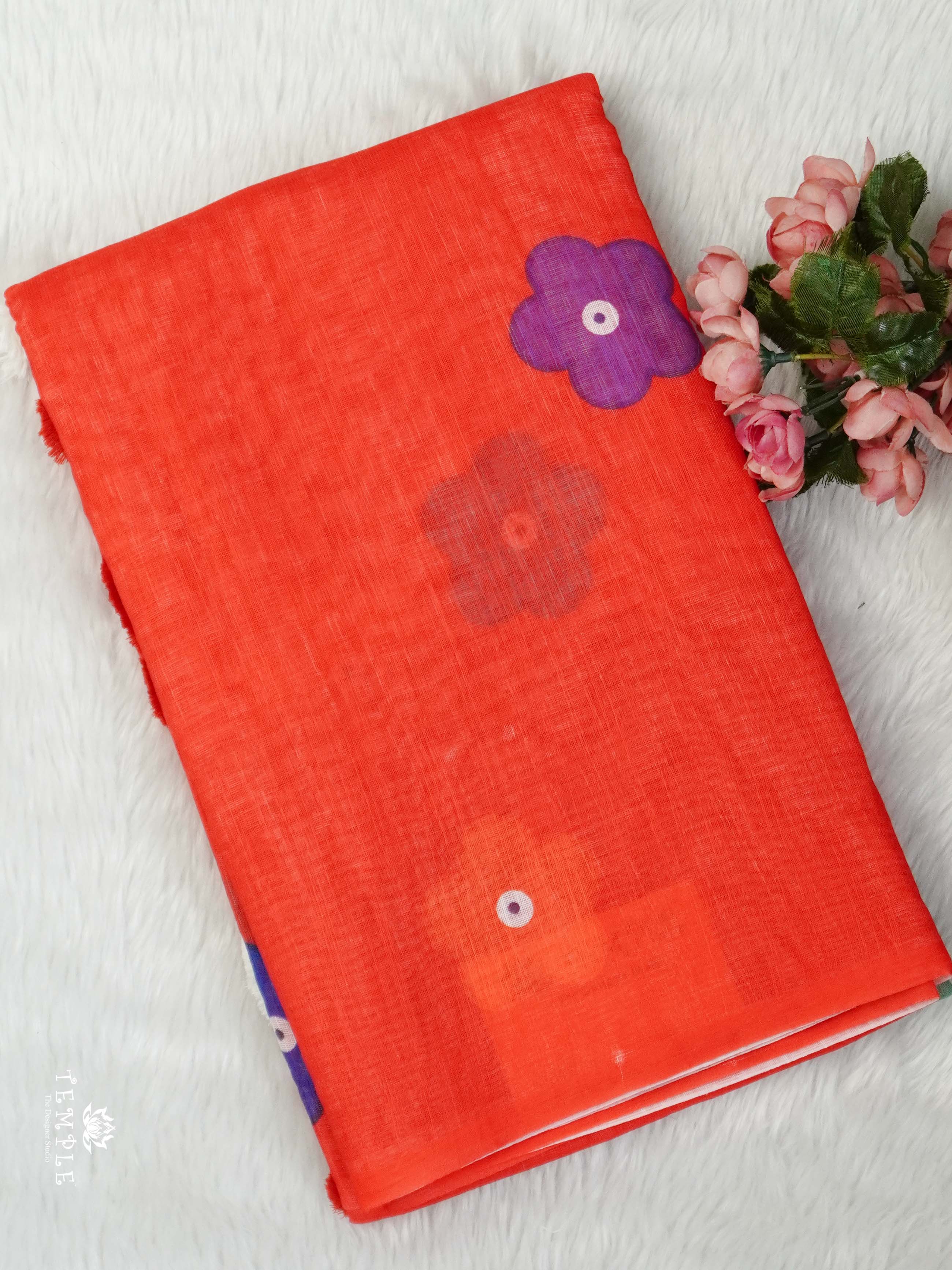 Linen Cotton Saree | TTDS2512