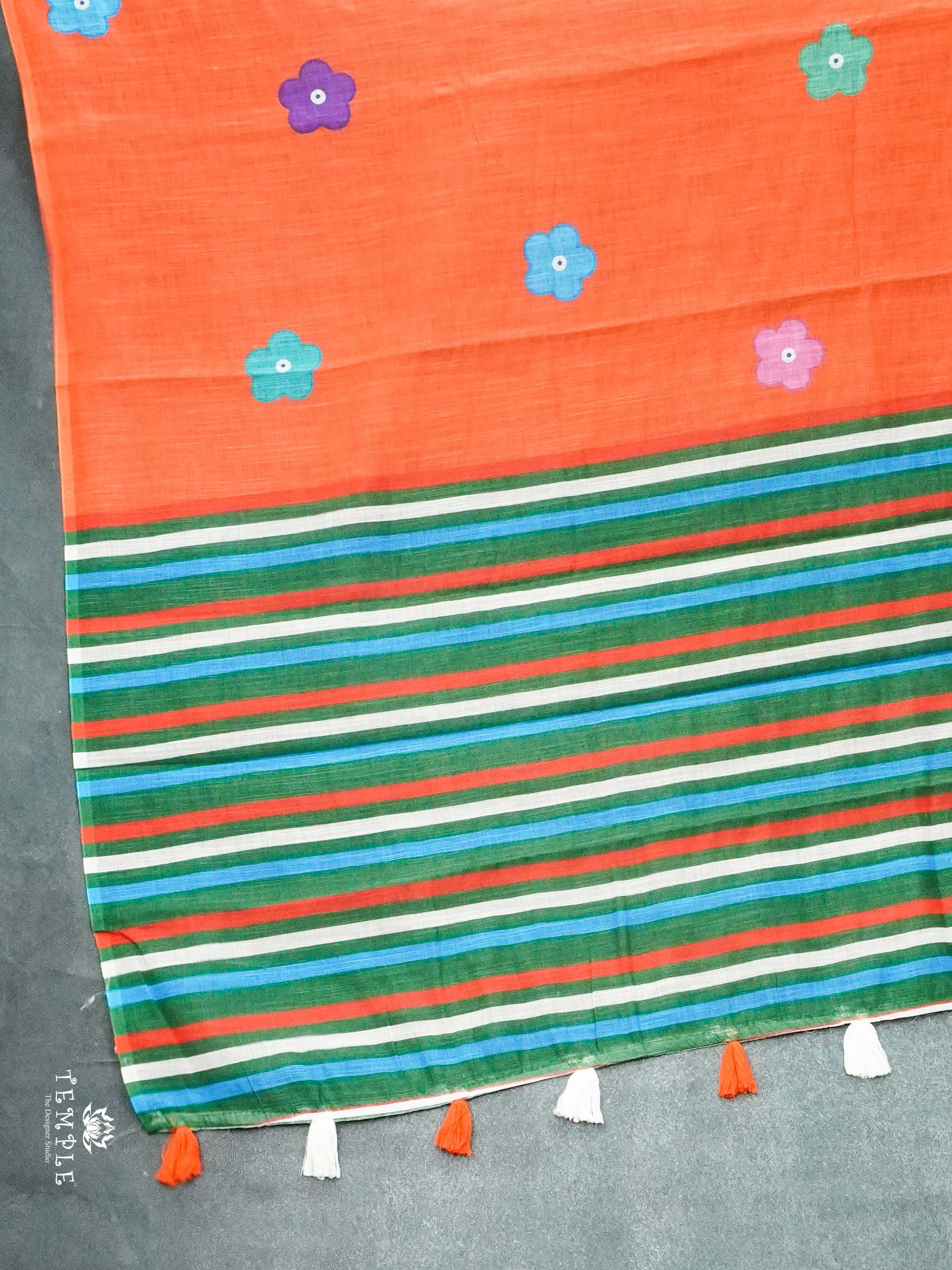 Linen Cotton Saree | TTDS2512