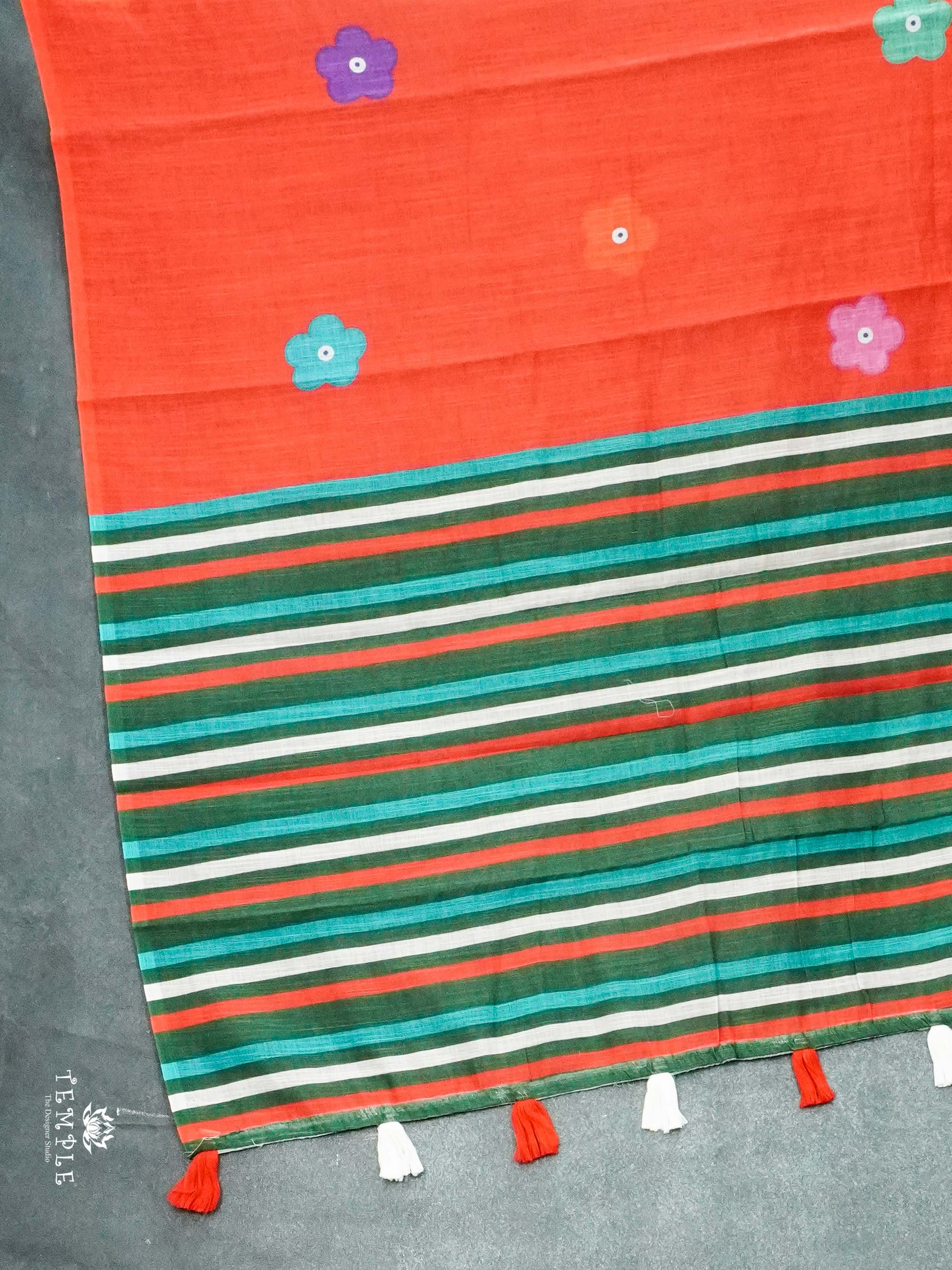 Linen Cotton Saree | TTDS2512