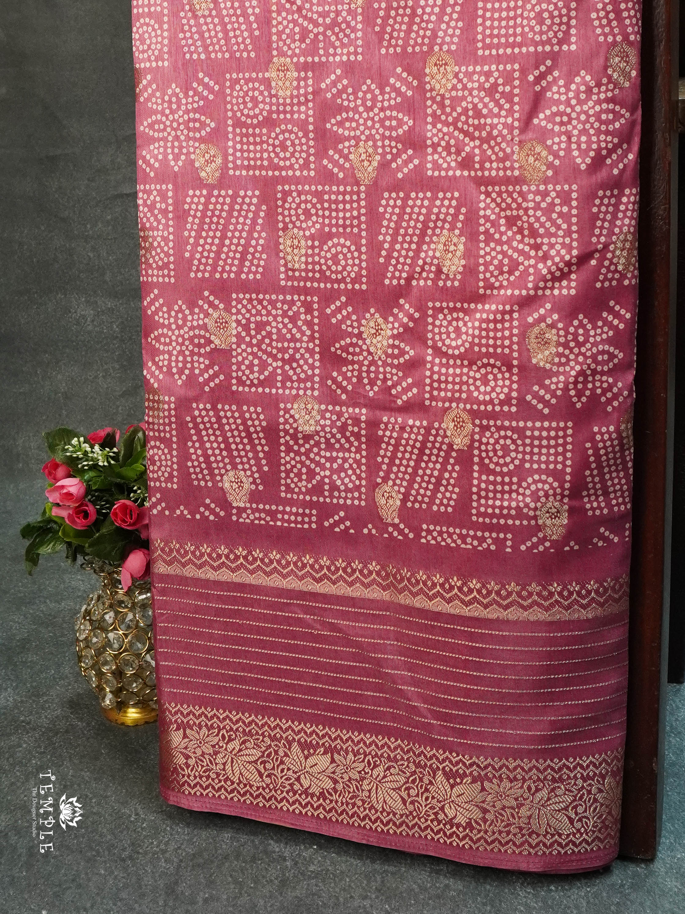 Printed Tussar Saree | TTDS1537 | Merry Deals