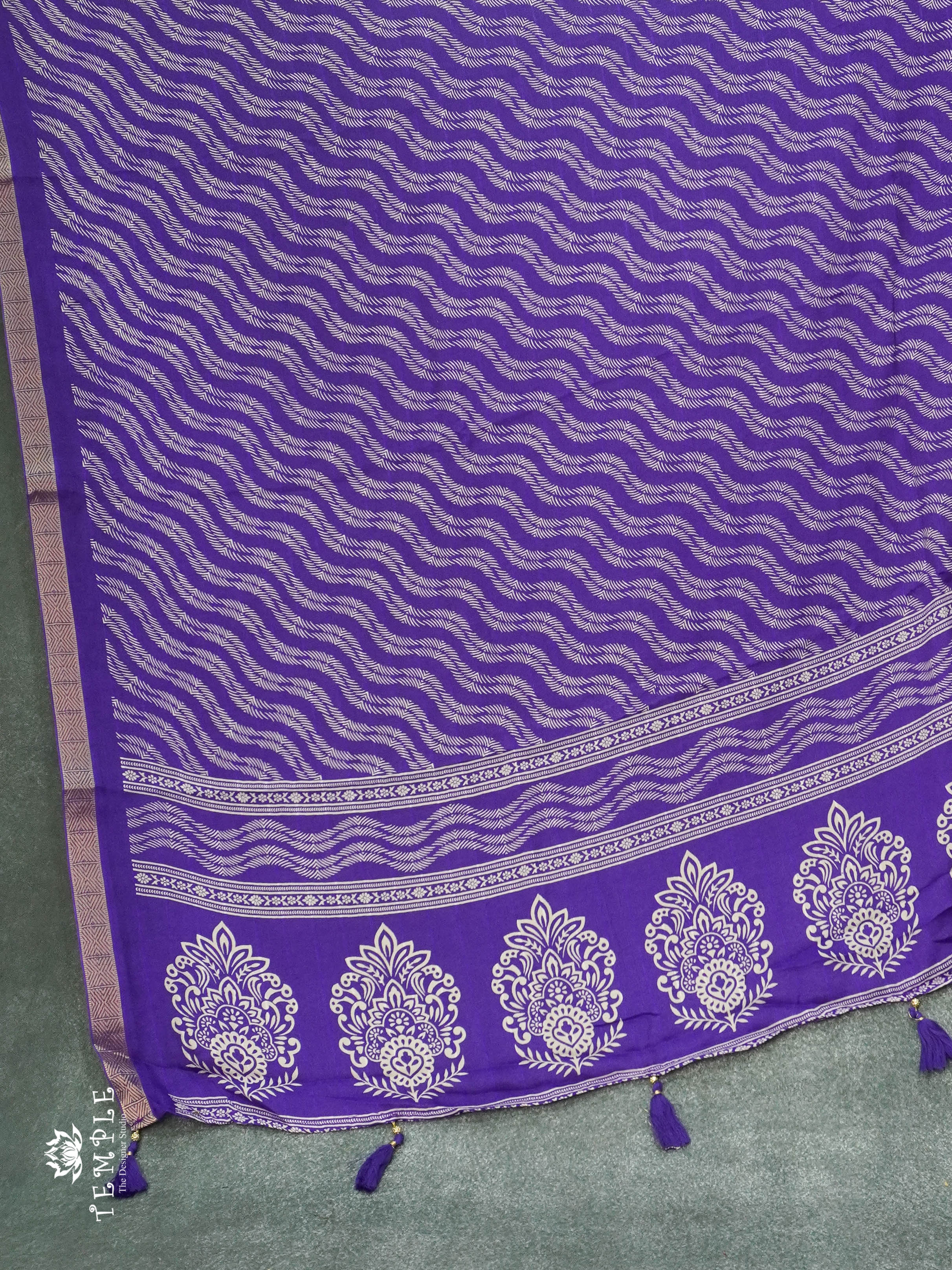 Printed Georgette Saree with Zebra Pattern | TTDS1132 | Sparkling Deals