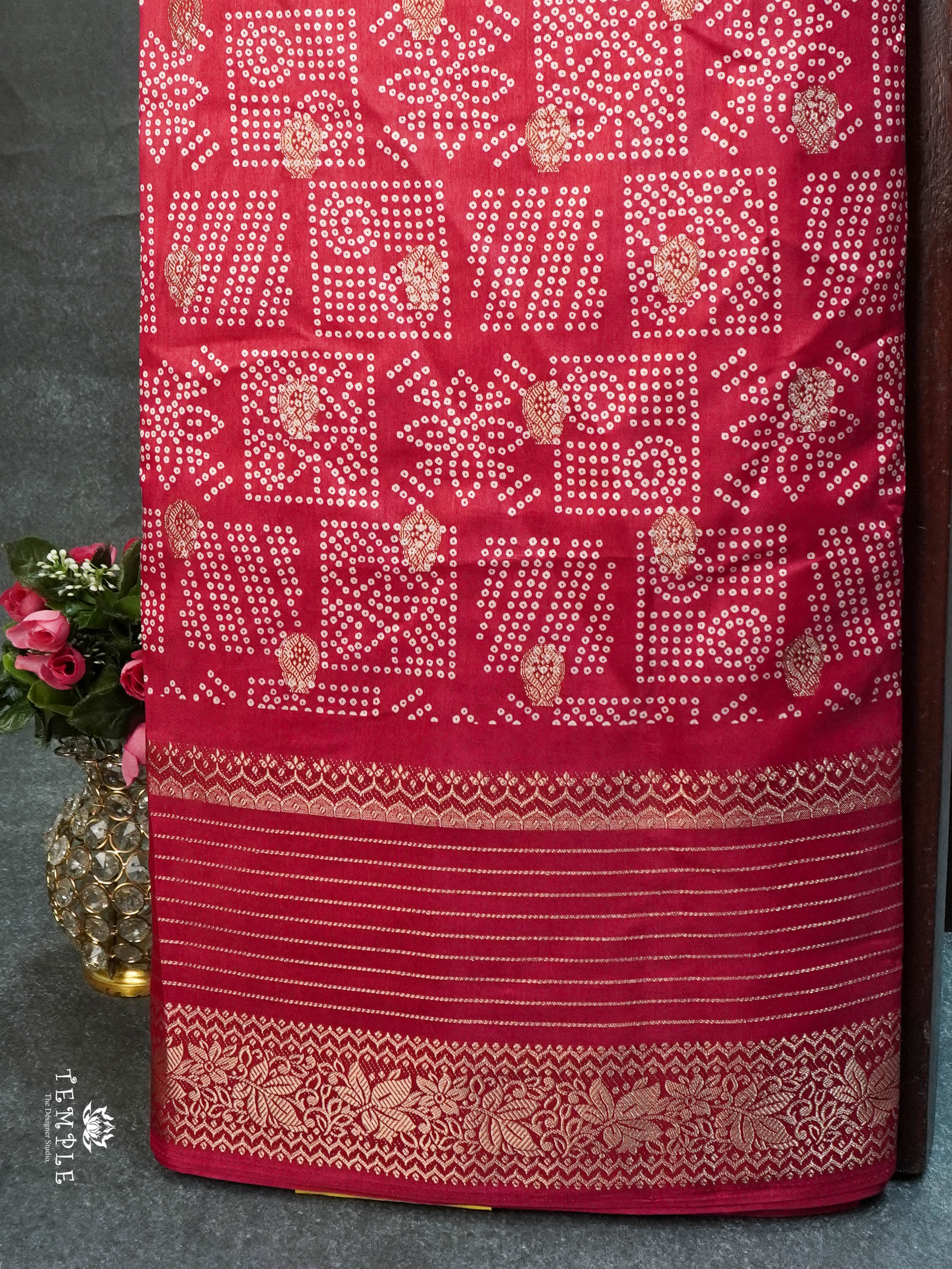 Printed Tussar Saree | TTDS1537 | Merry Deals