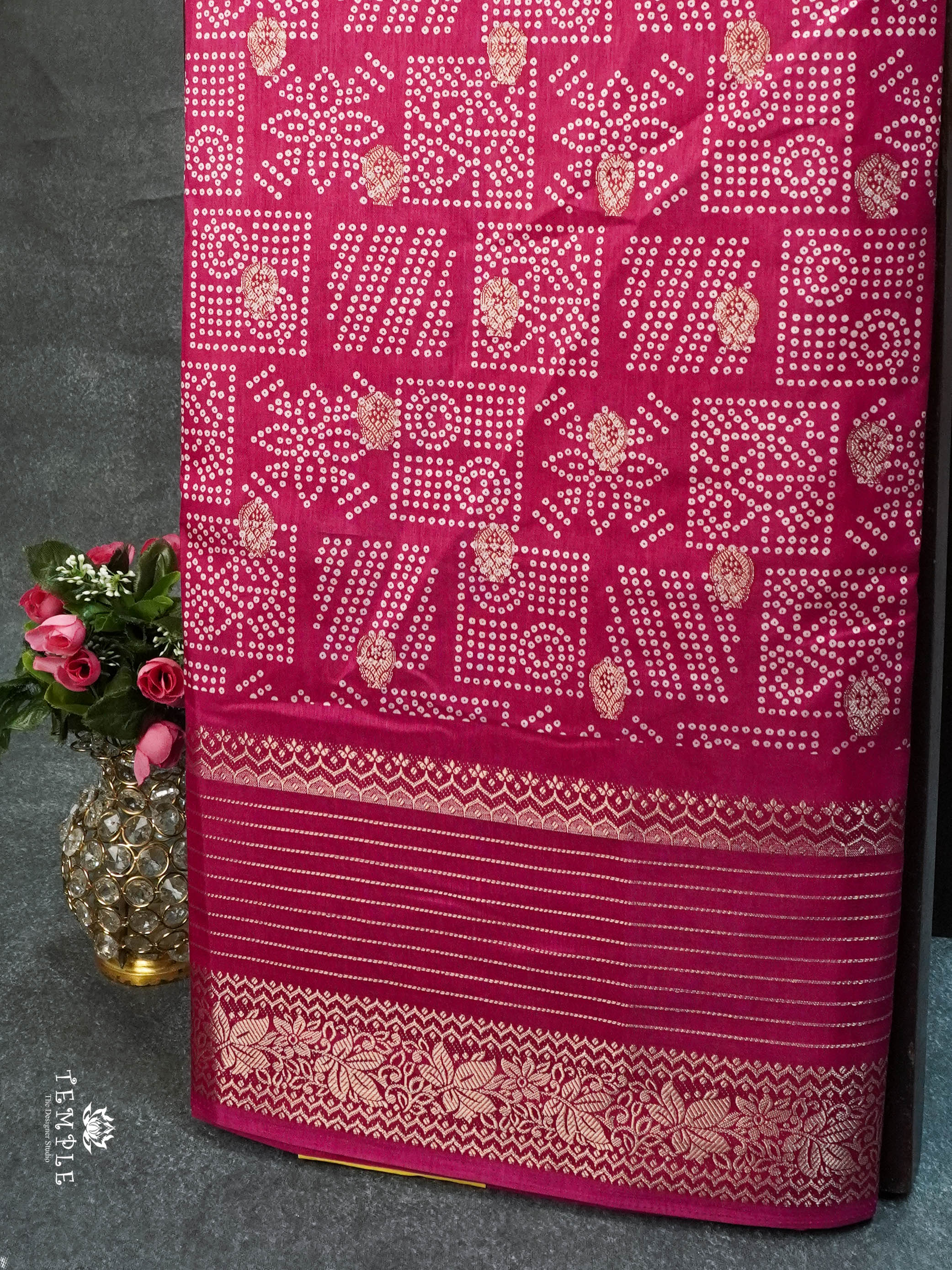 Printed Tussar Saree | TTDS1537 | Merry Deals