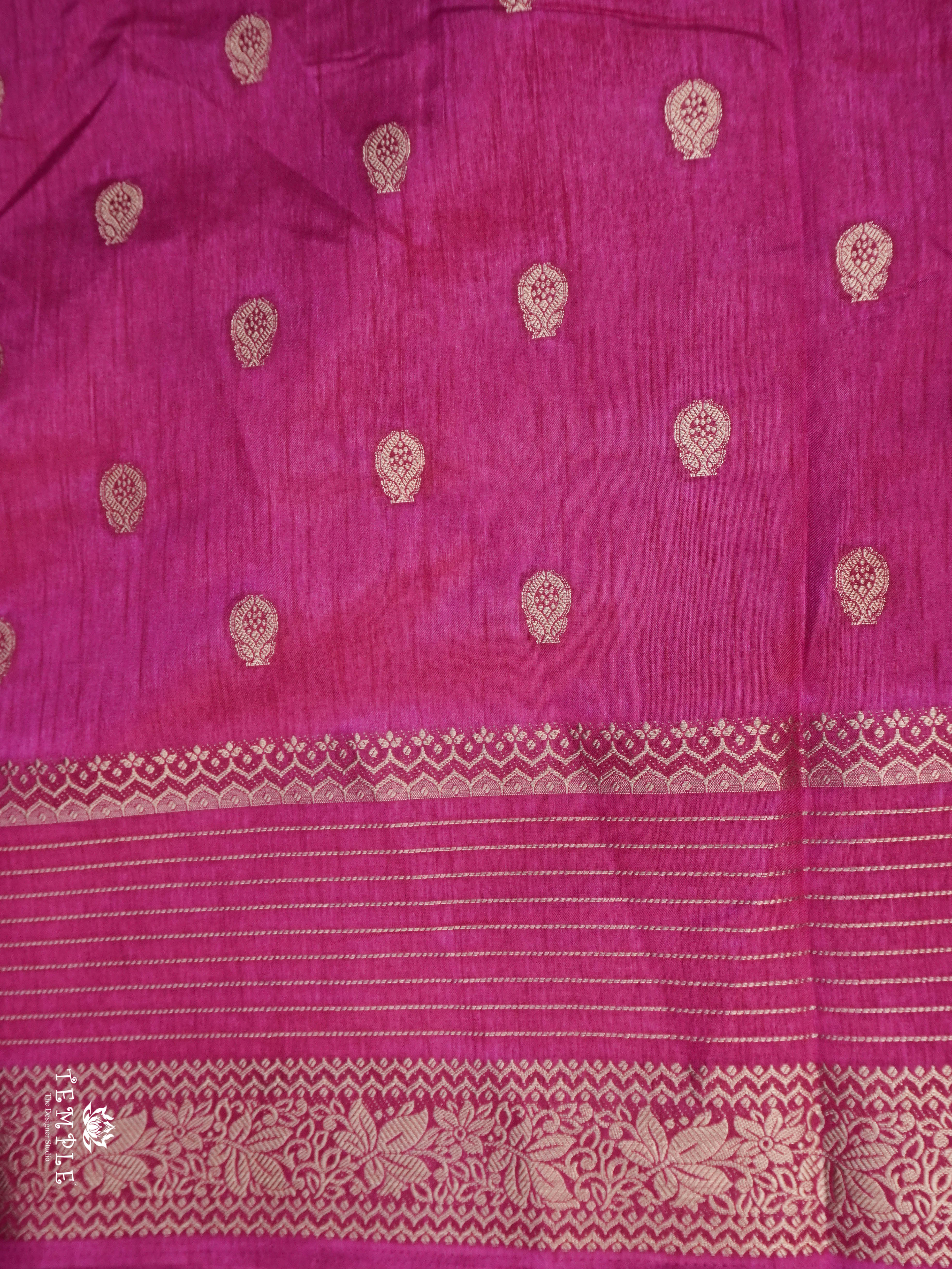 Printed Tussar Saree | TTDS1537 | Merry Deals