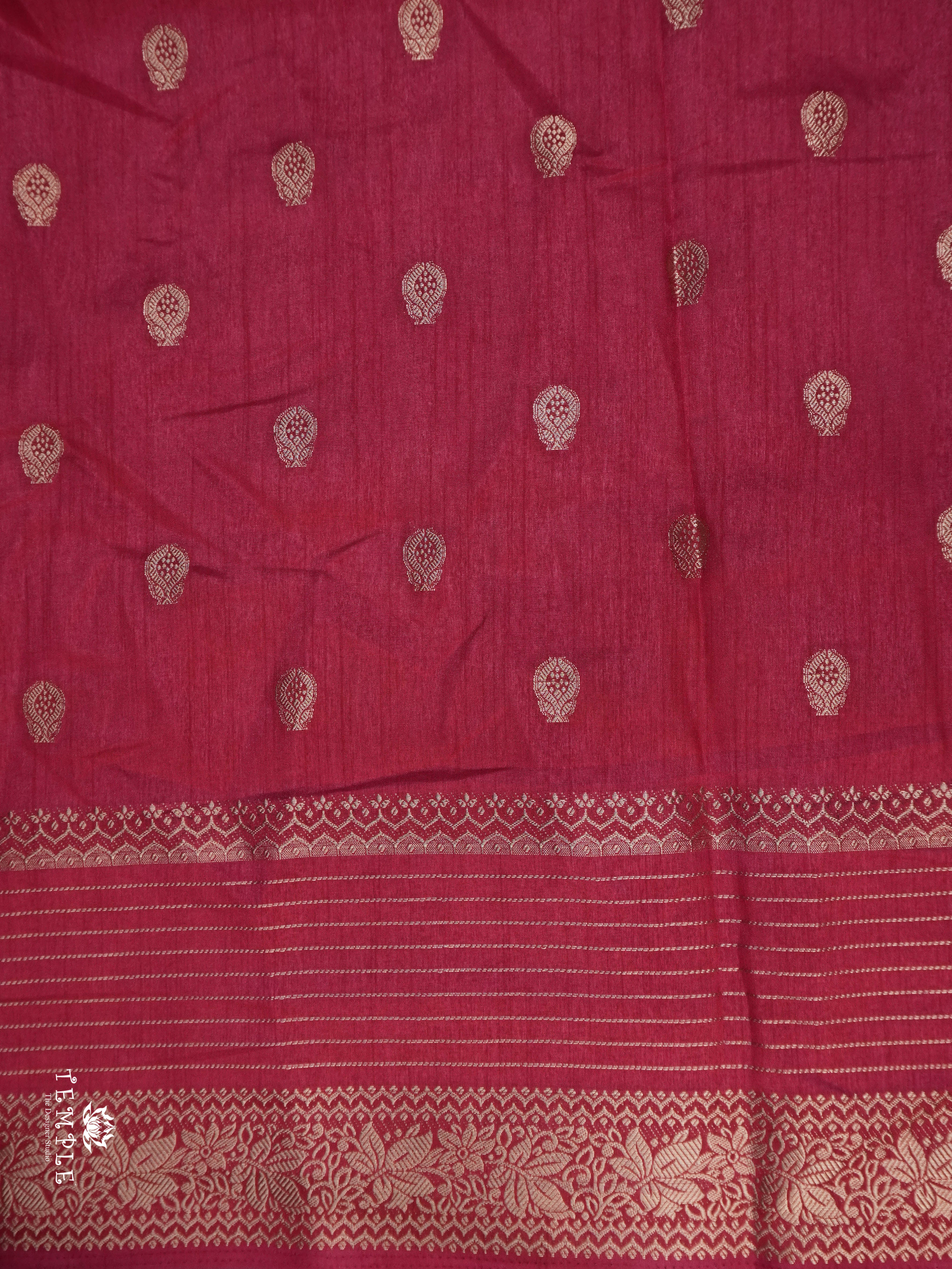 Printed Tussar Saree | TTDS1537 | Merry Deals