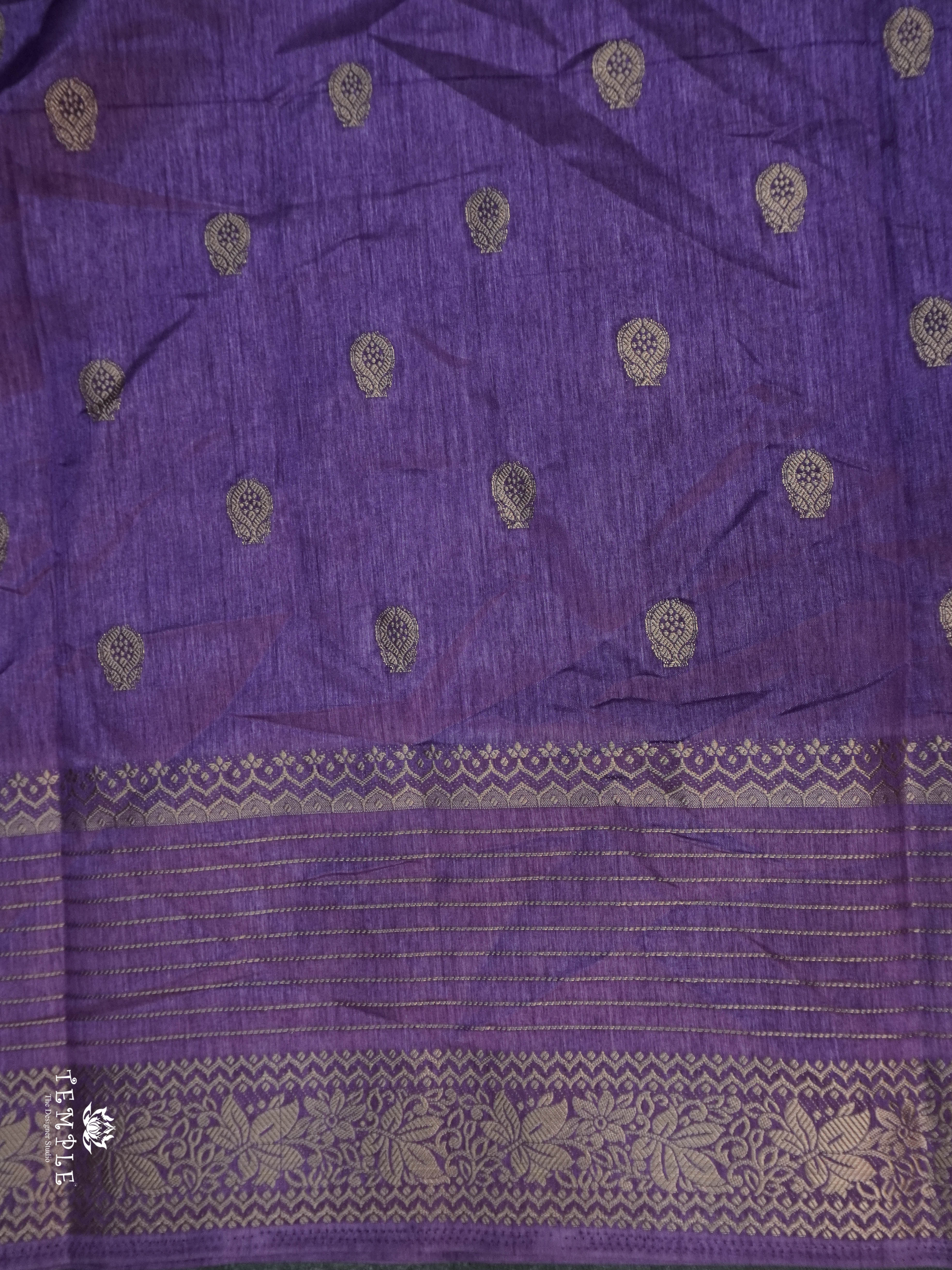 Printed Tussar Saree | TTDS1537 | Merry Deals