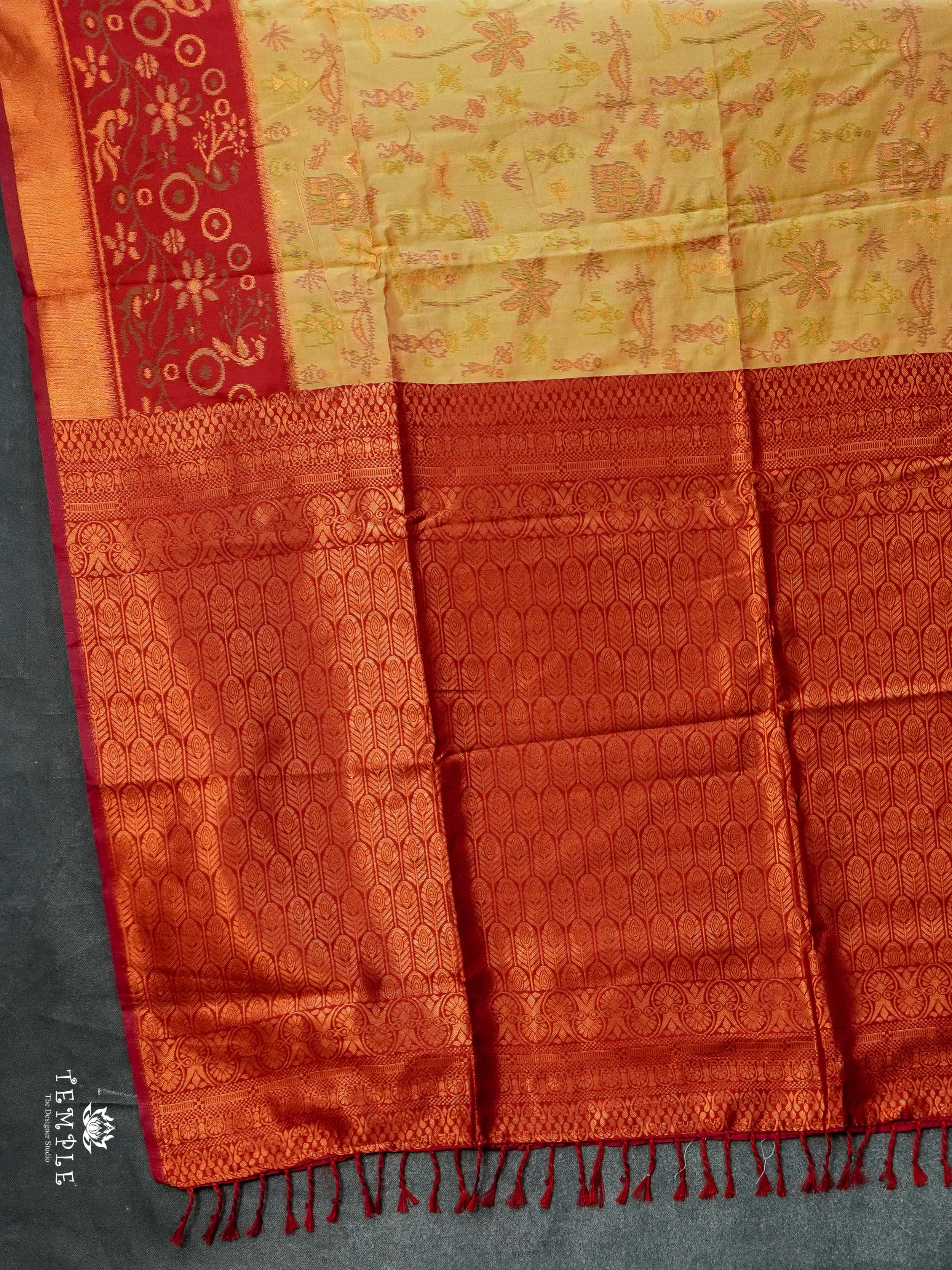 Warli Printed Art Silk Sarees | TTDS2519
