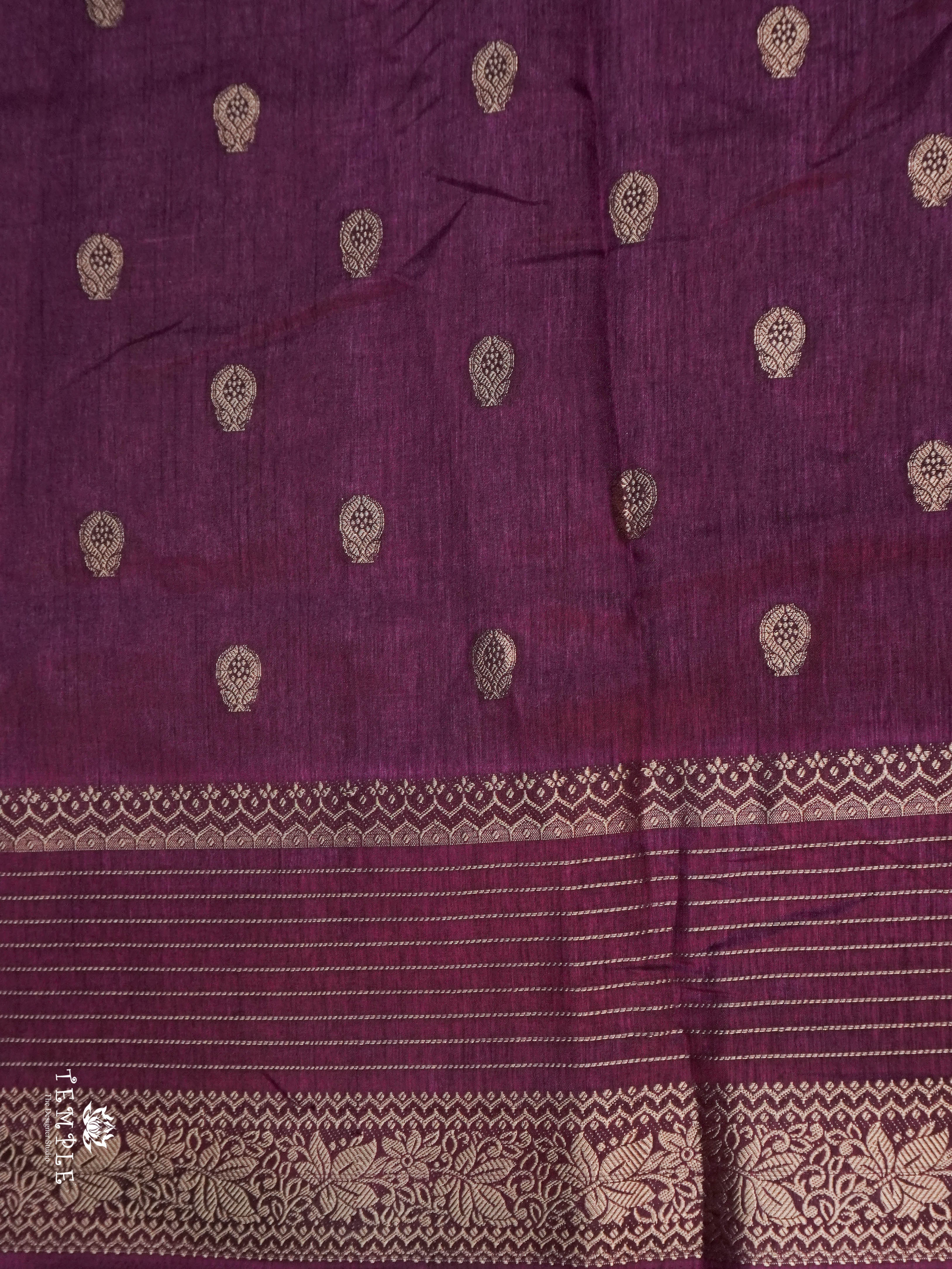 Printed Tussar Saree | TTDS1537 | Merry Deals