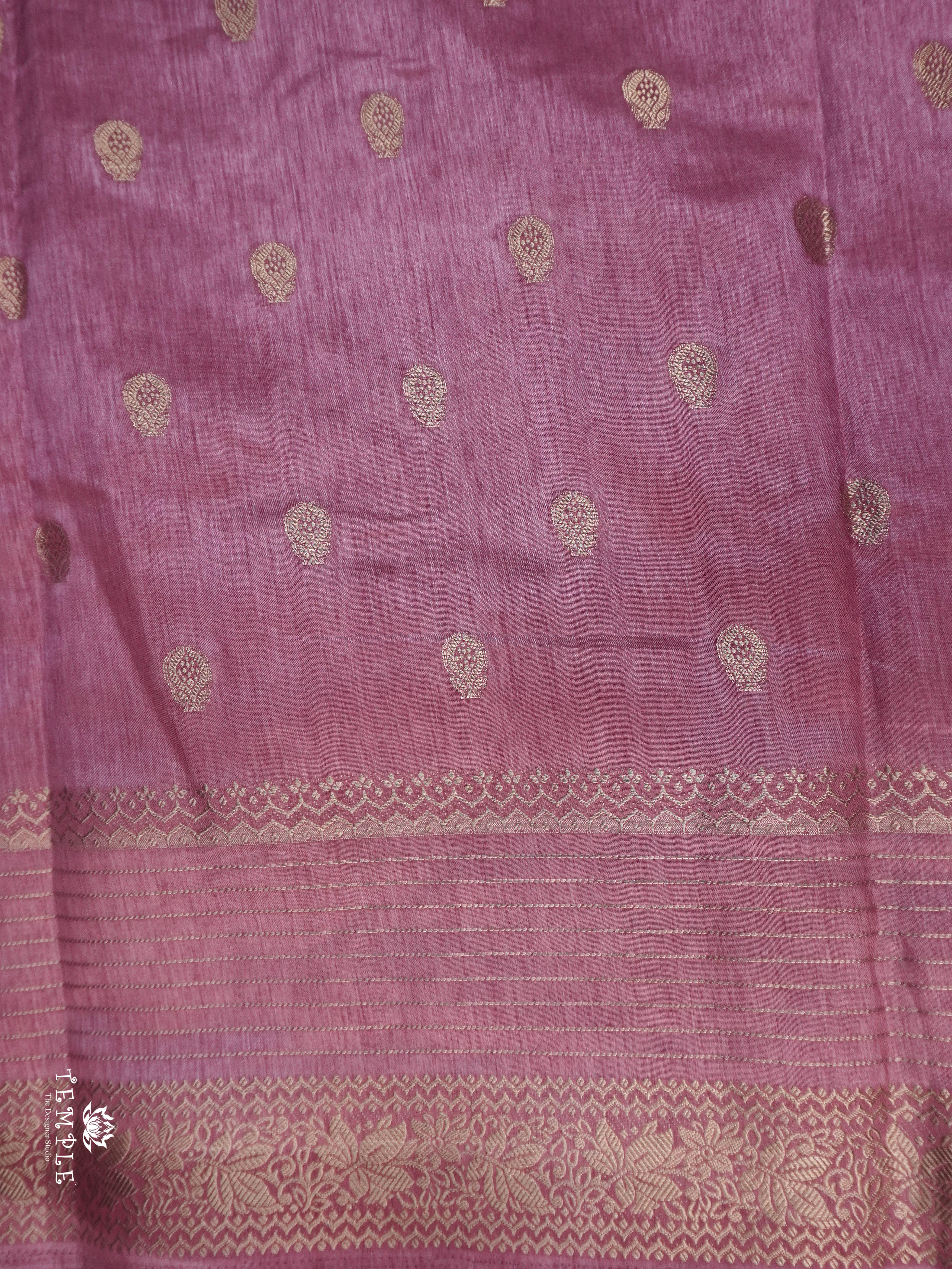 Printed Tussar Saree | TTDS1537 | Merry Deals