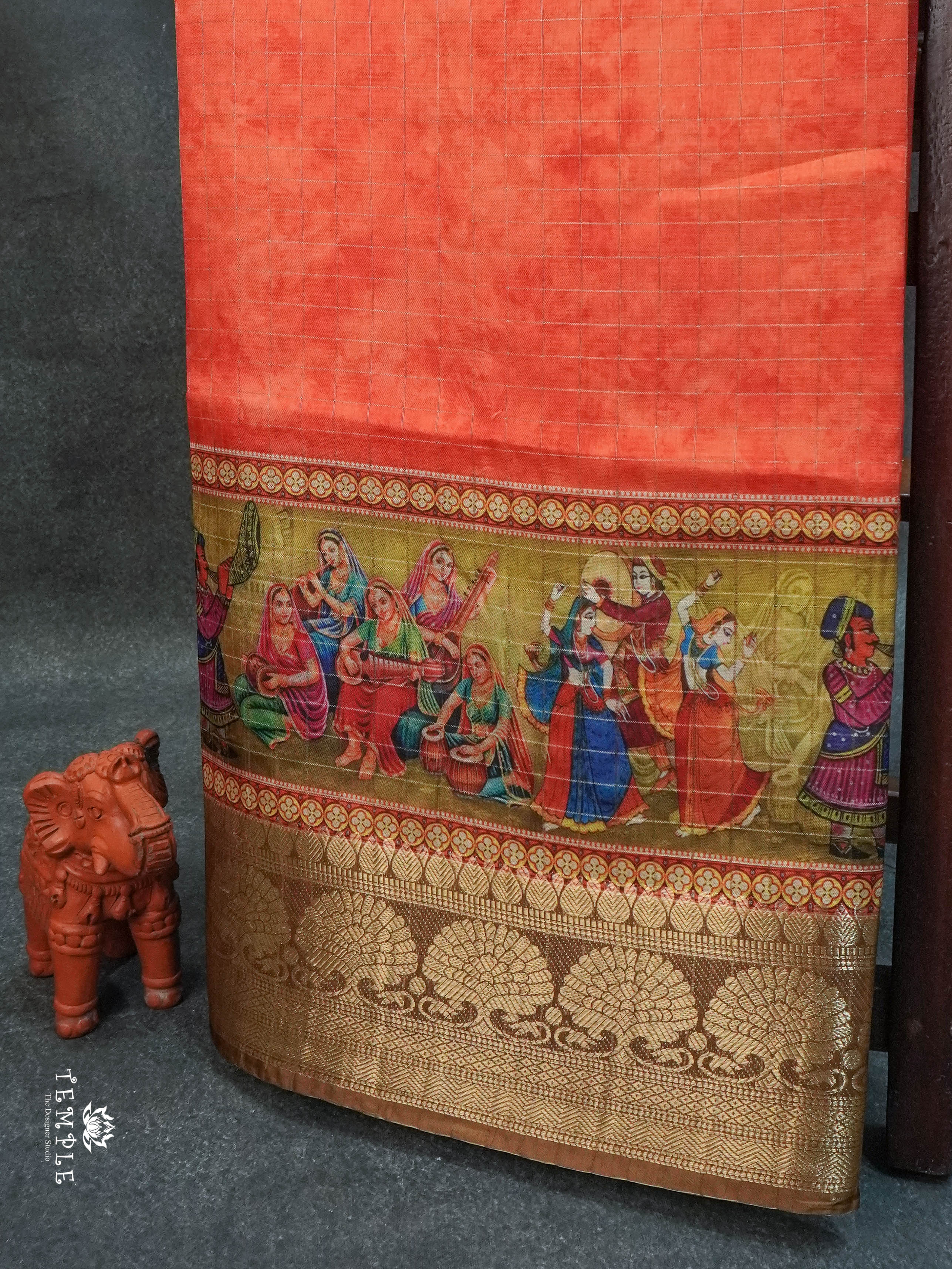 Mangalagiri Saree(Calcutta Checked Pattern) | TTDS1545 | Merry Deals