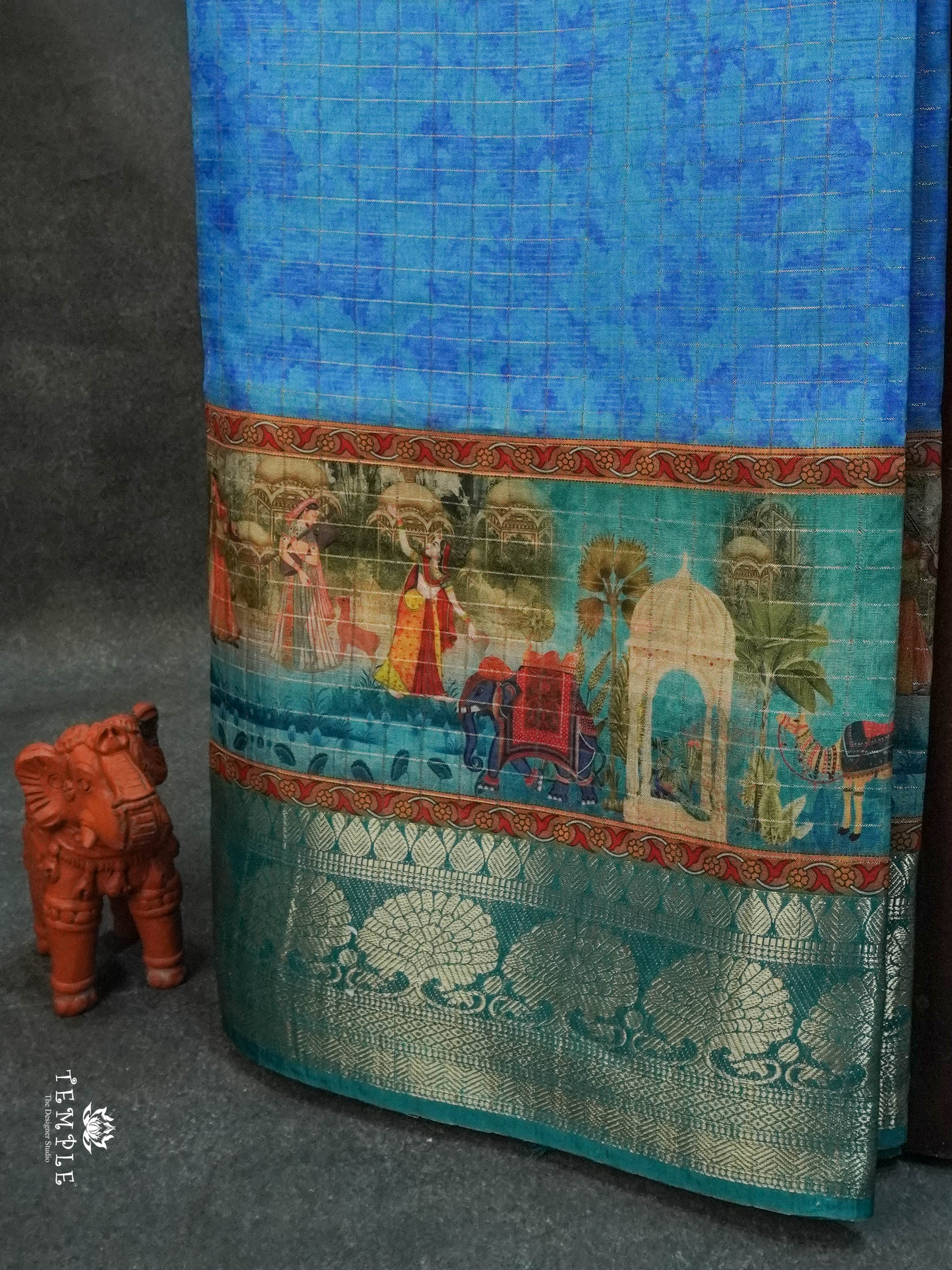 Mangalagiri Saree(Calcutta Checked Pattern) | TTDS1545 | Merry Deals