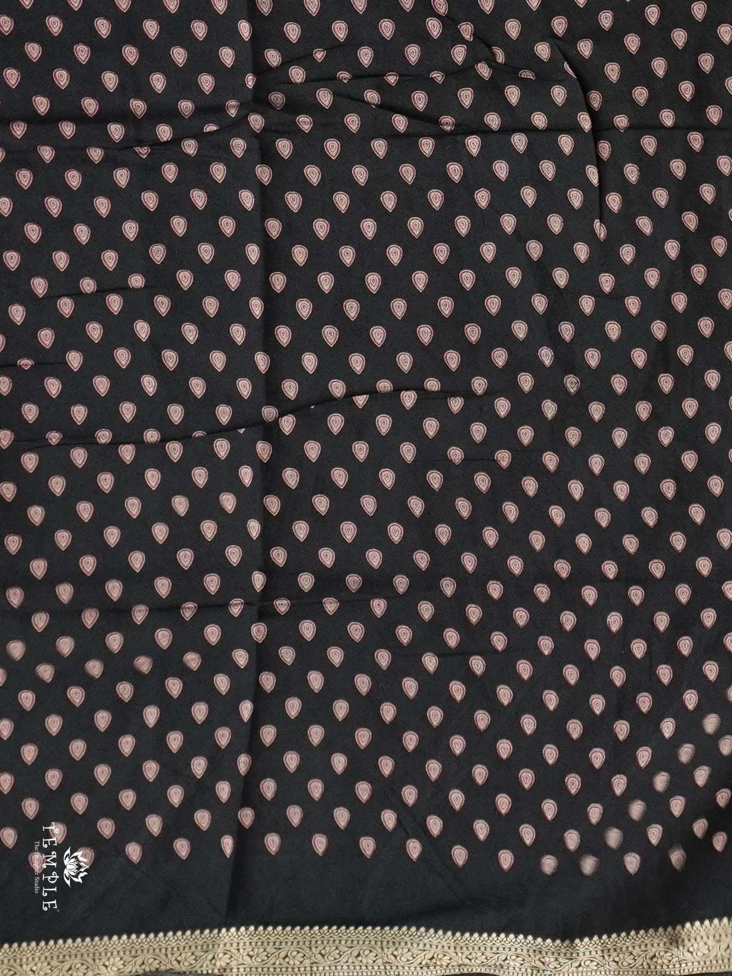 Chanderi Cotton Sare With Mirror Work | TTDS2525