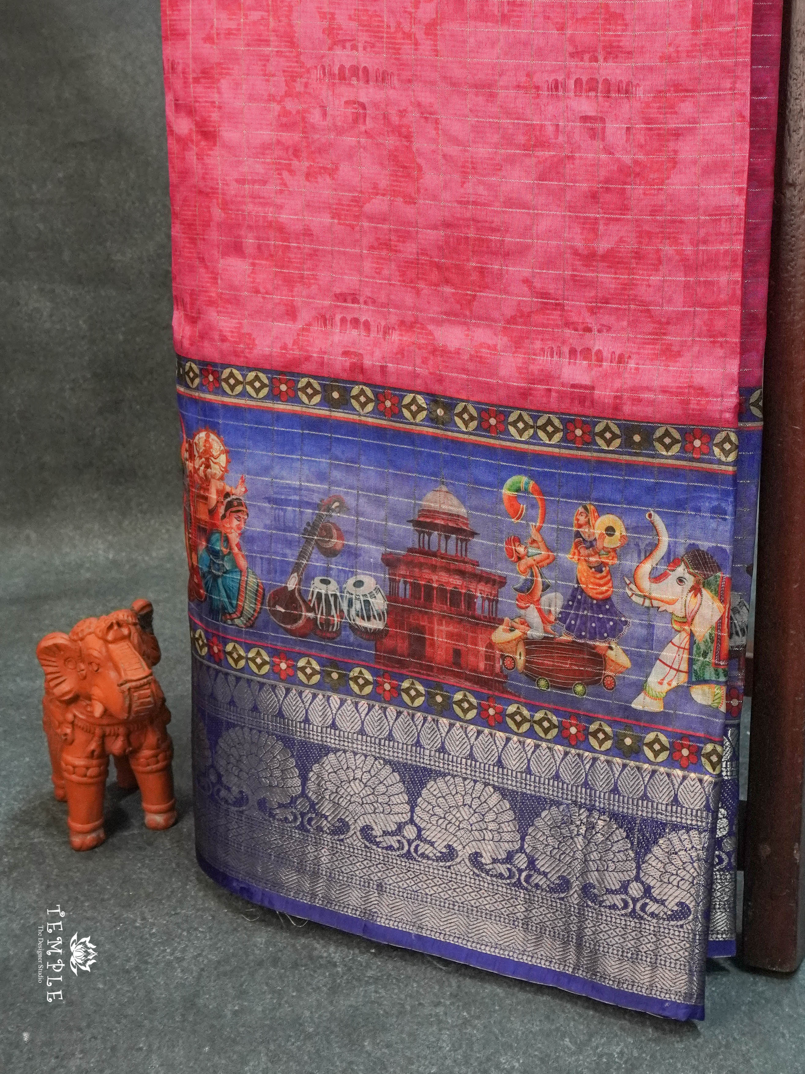 Mangalagiri Saree(Calcutta Checked Pattern) | TTDS1545 | Merry Deals