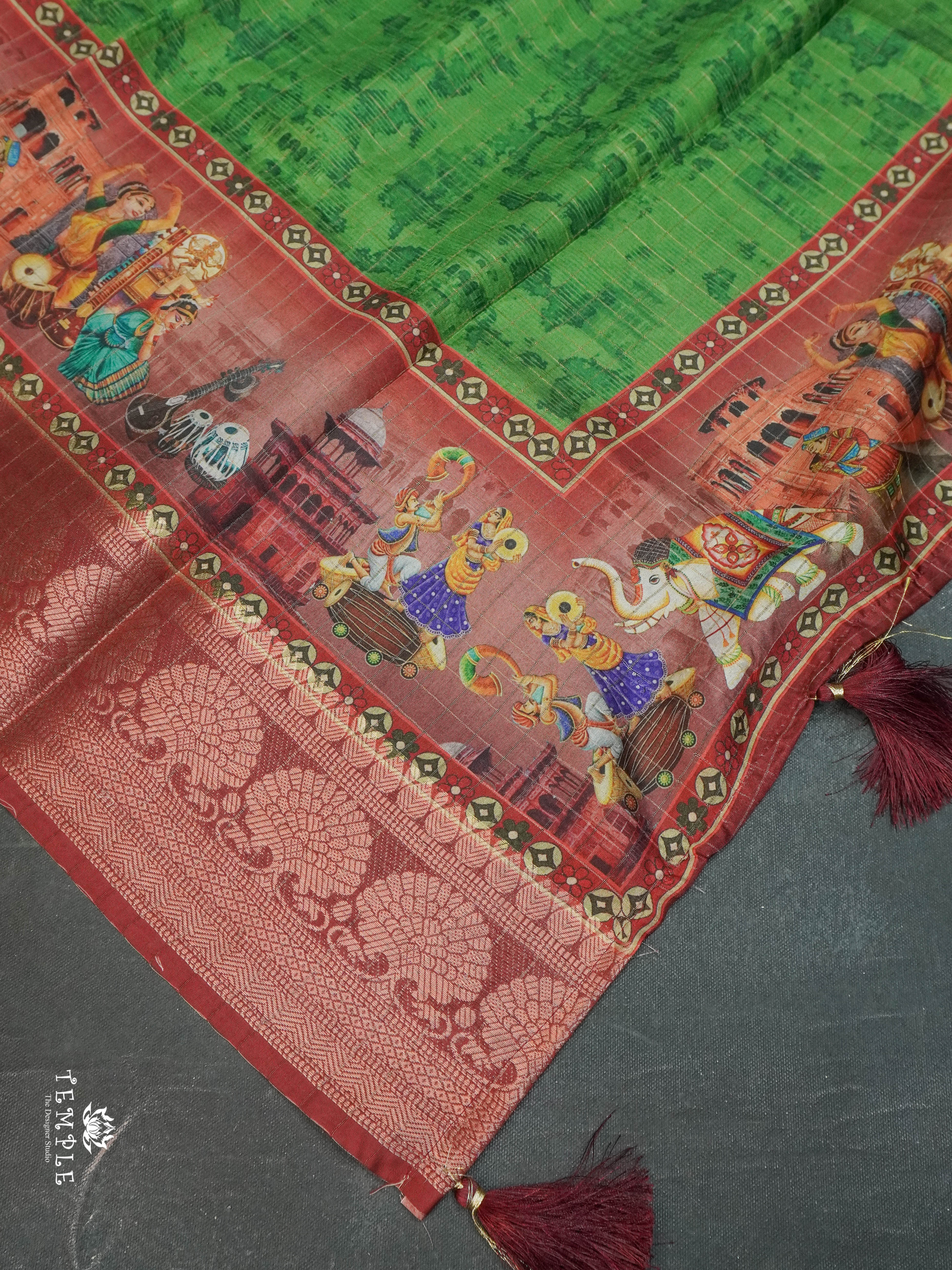 Mangalagiri Saree(Calcutta Checked Pattern) | TTDS1545 | Merry Deals