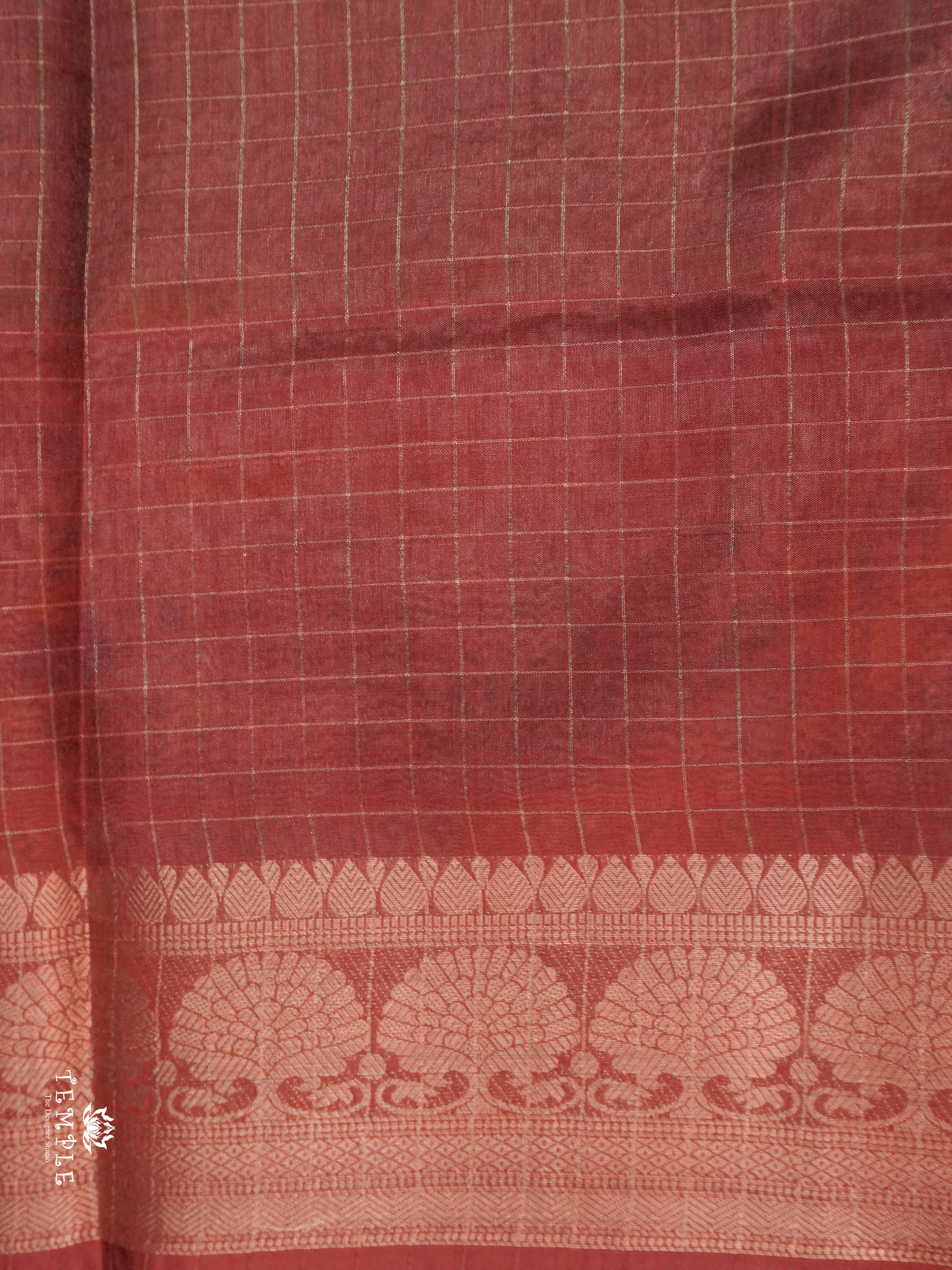 Mangalagiri Saree(Calcutta Checked Pattern) | TTDS1545 | Merry Deals