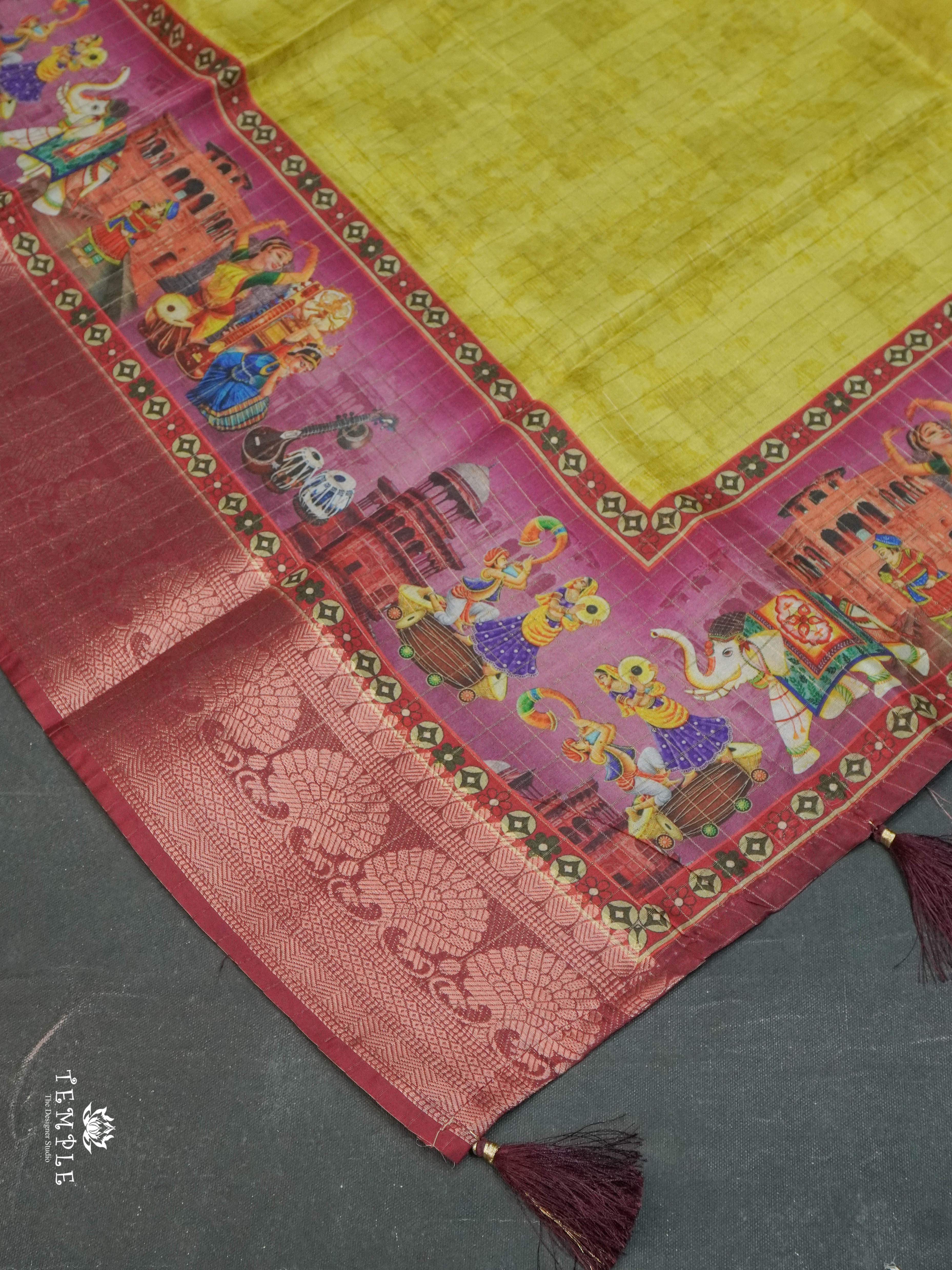 Mangalagiri Saree(Calcutta Checked Pattern) | TTDS1545 | Merry Deals