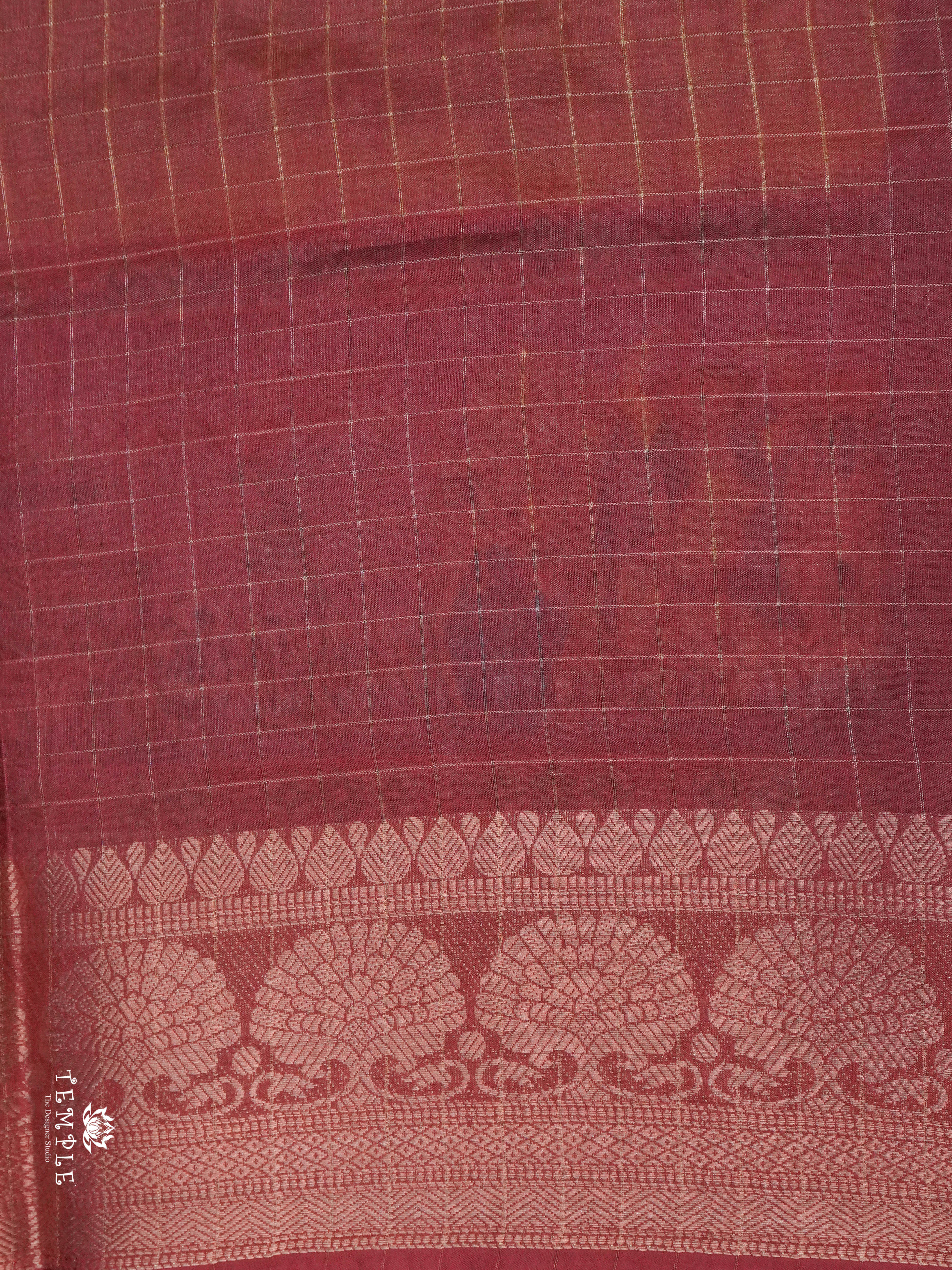 Mangalagiri Saree(Calcutta Checked Pattern) | TTDS1545 | Merry Deals