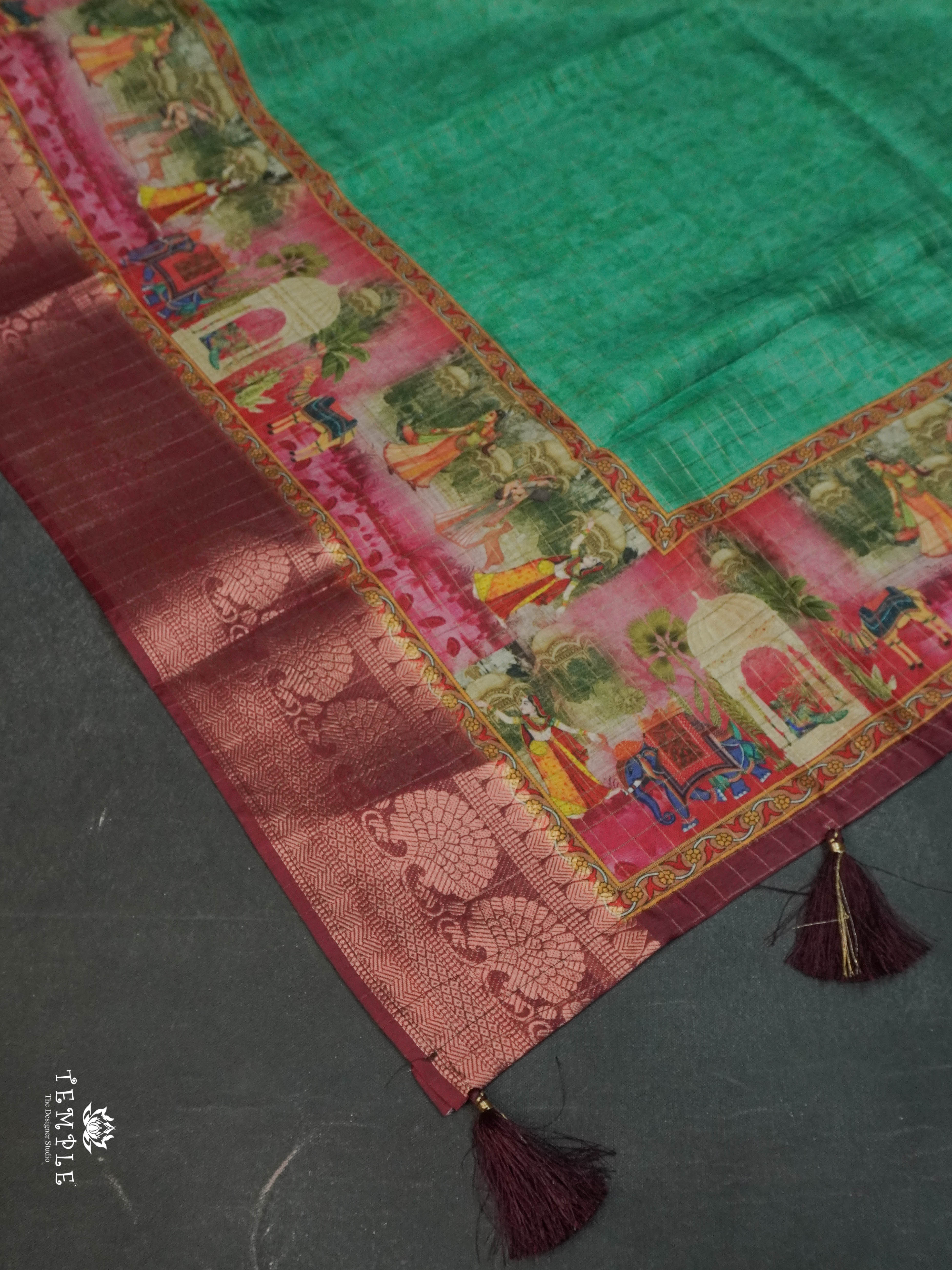 Mangalagiri Saree(Calcutta Checked Pattern) | TTDS1545 | Merry Deals