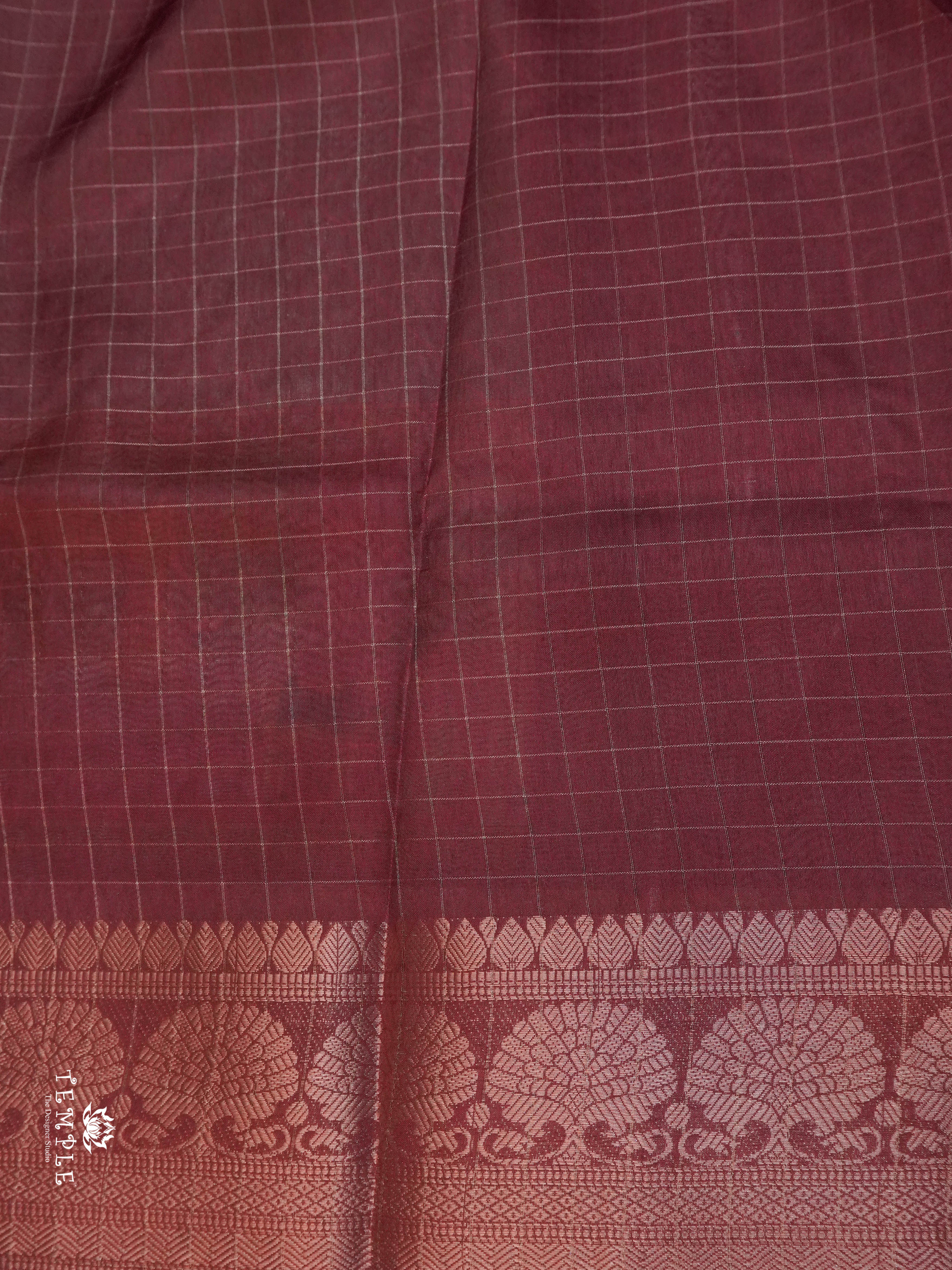 Mangalagiri Saree(Calcutta Checked Pattern) | TTDS1545 | Merry Deals