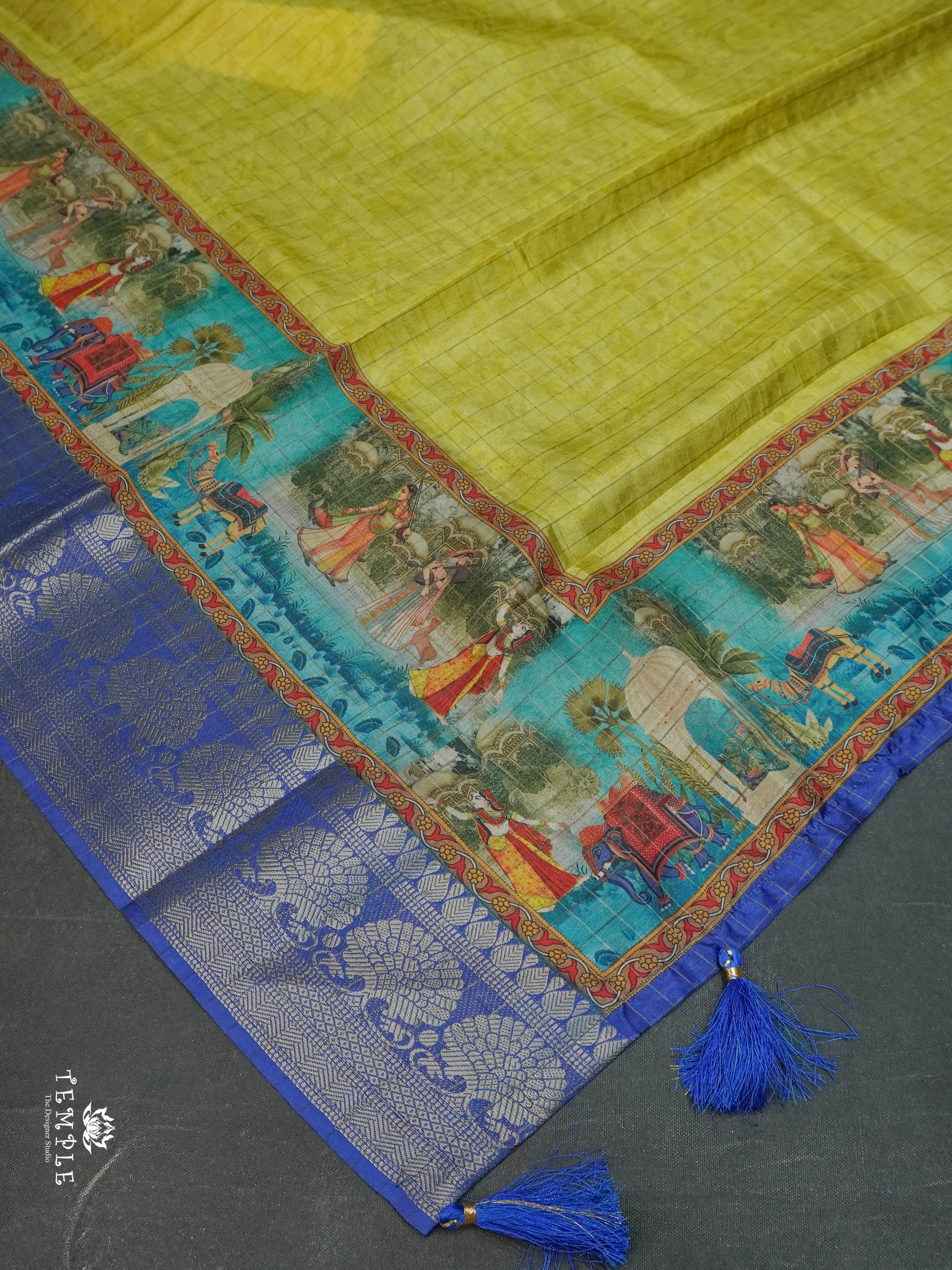 Mangalagiri Saree(Calcutta Checked Pattern) | TTDS1545 | Merry Deals