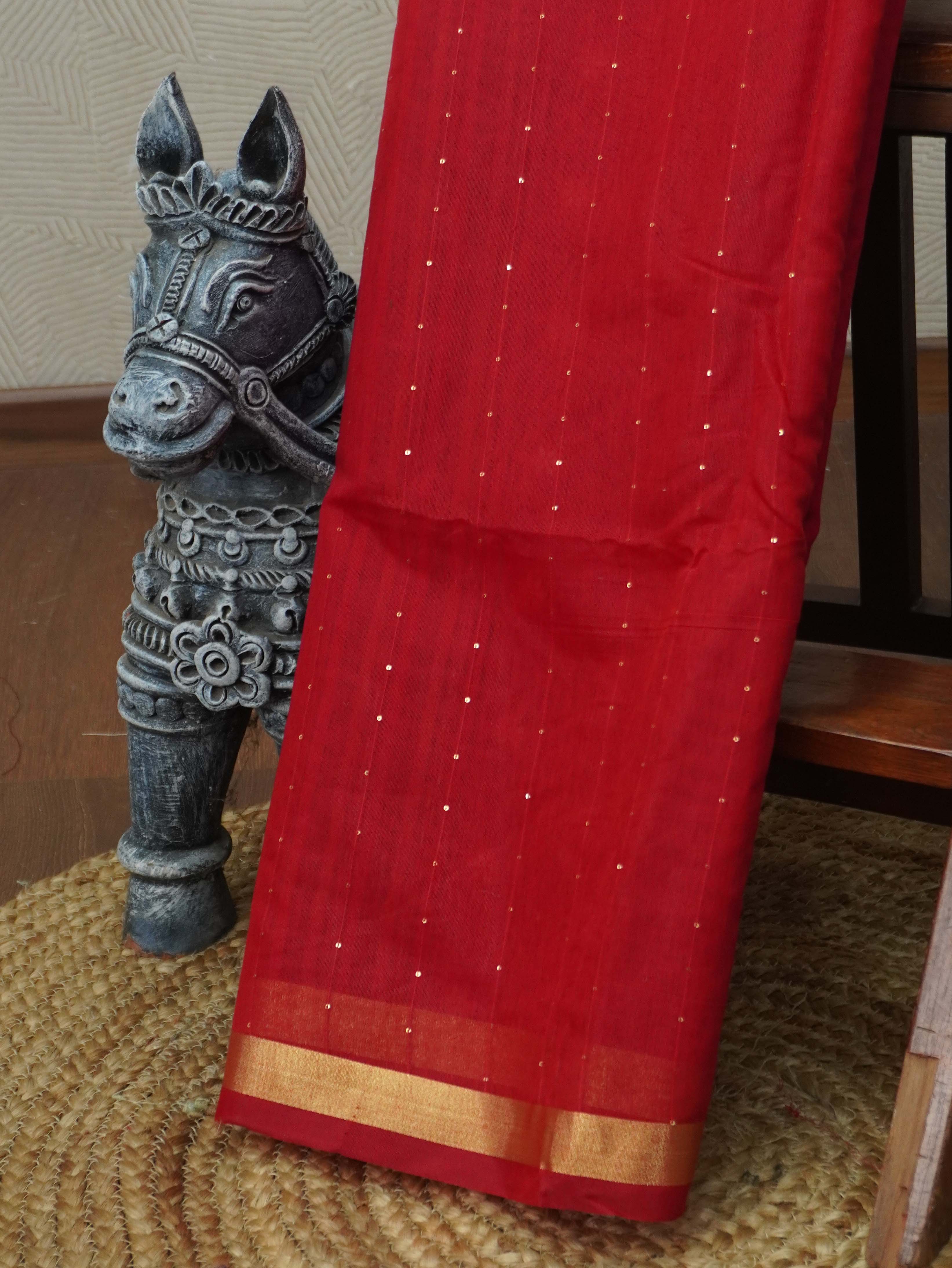Linen Silk Saree | TTDS3439