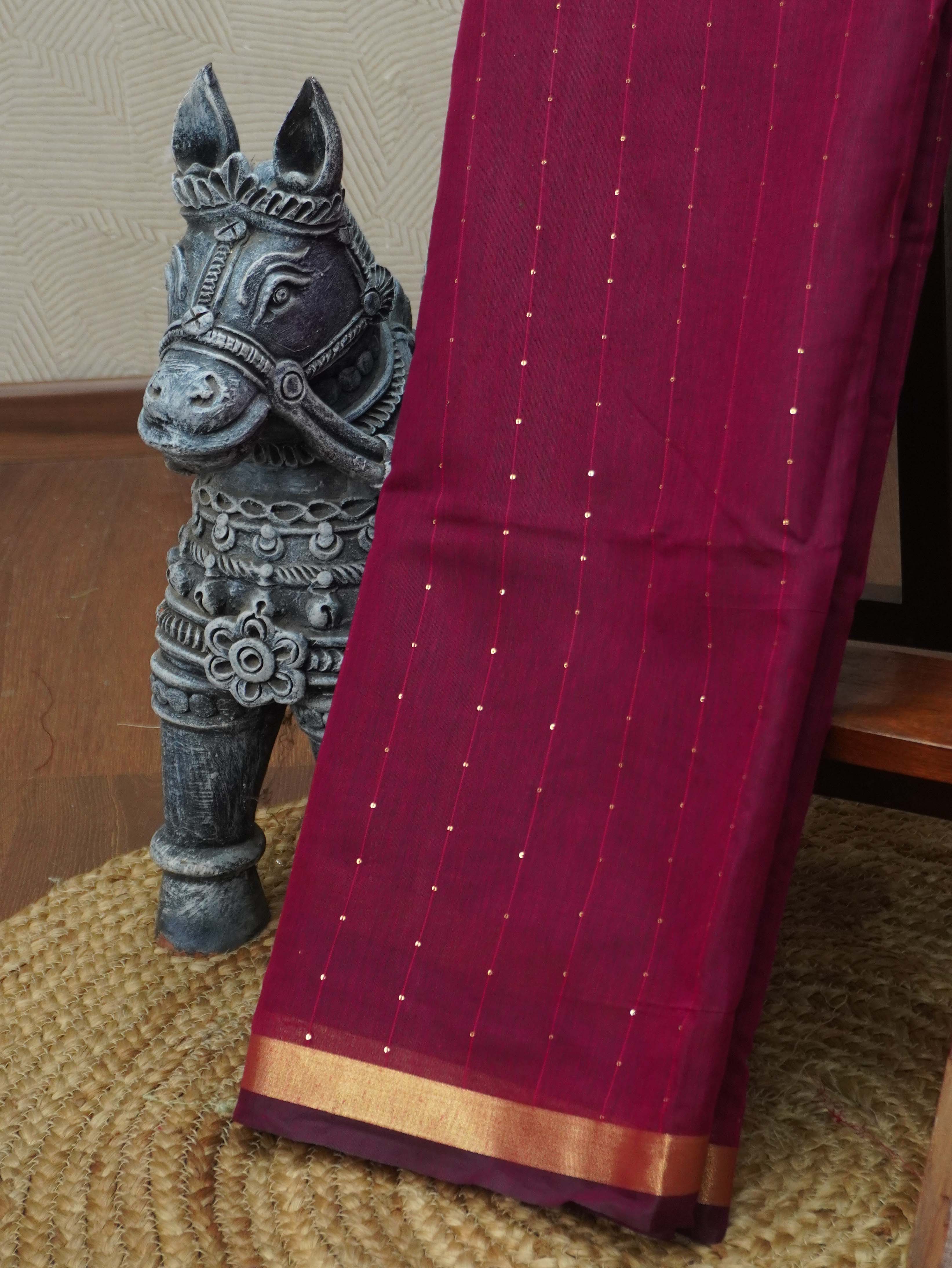 Linen Silk Saree | TTDS3439