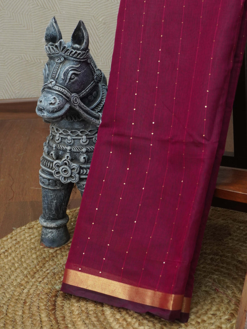 Linen Silk Saree | TTDS3439