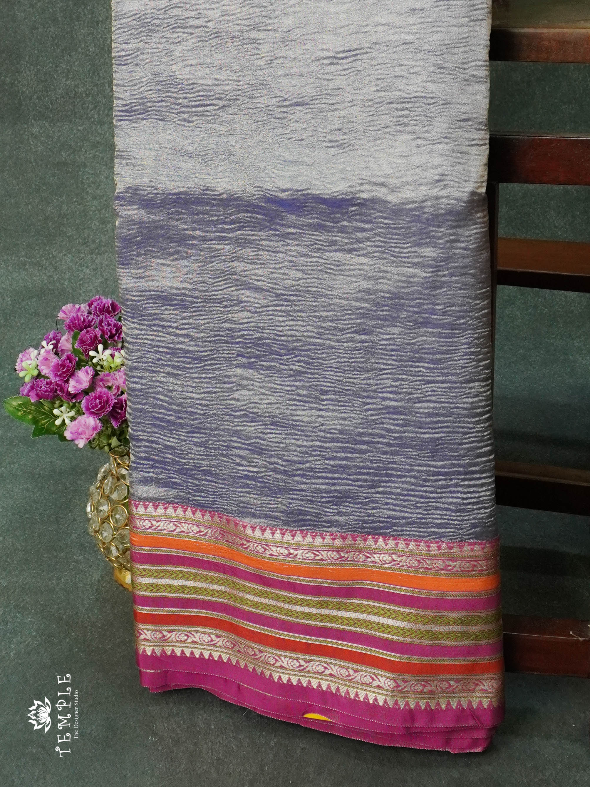 Crushed Tissue Saree | TTDS1253 | Sparkling Deals